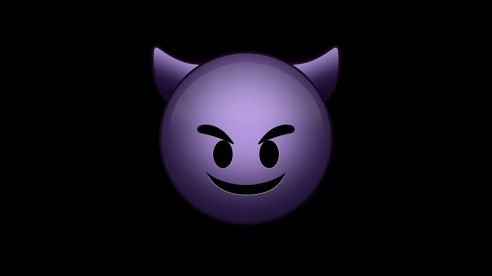 iPhone Purple Devil Emoji Wallpaper