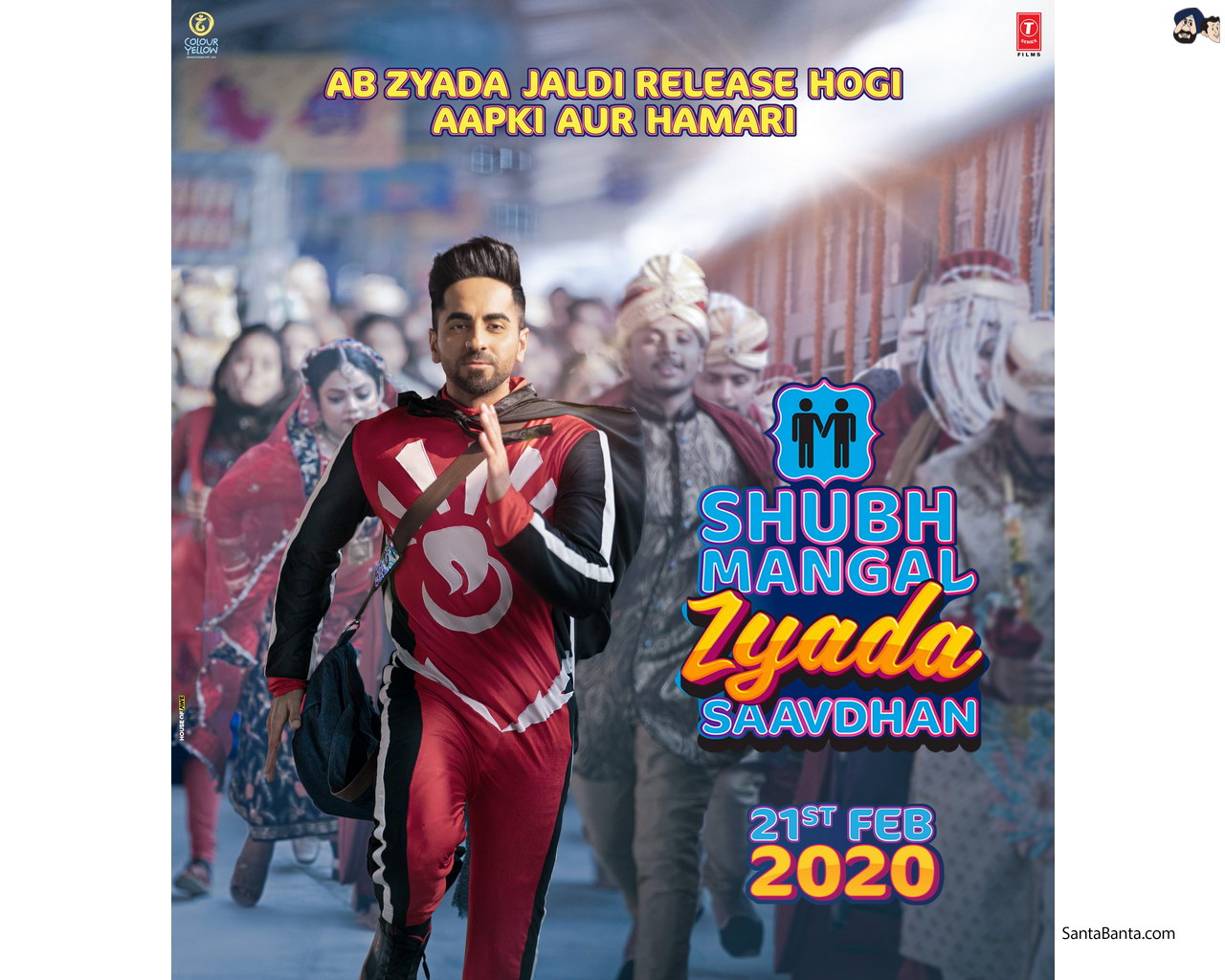 Ayushmann Khurrana in the new poster of Bollywood comedy `Shubh Mangal Zyada Saavdhan`