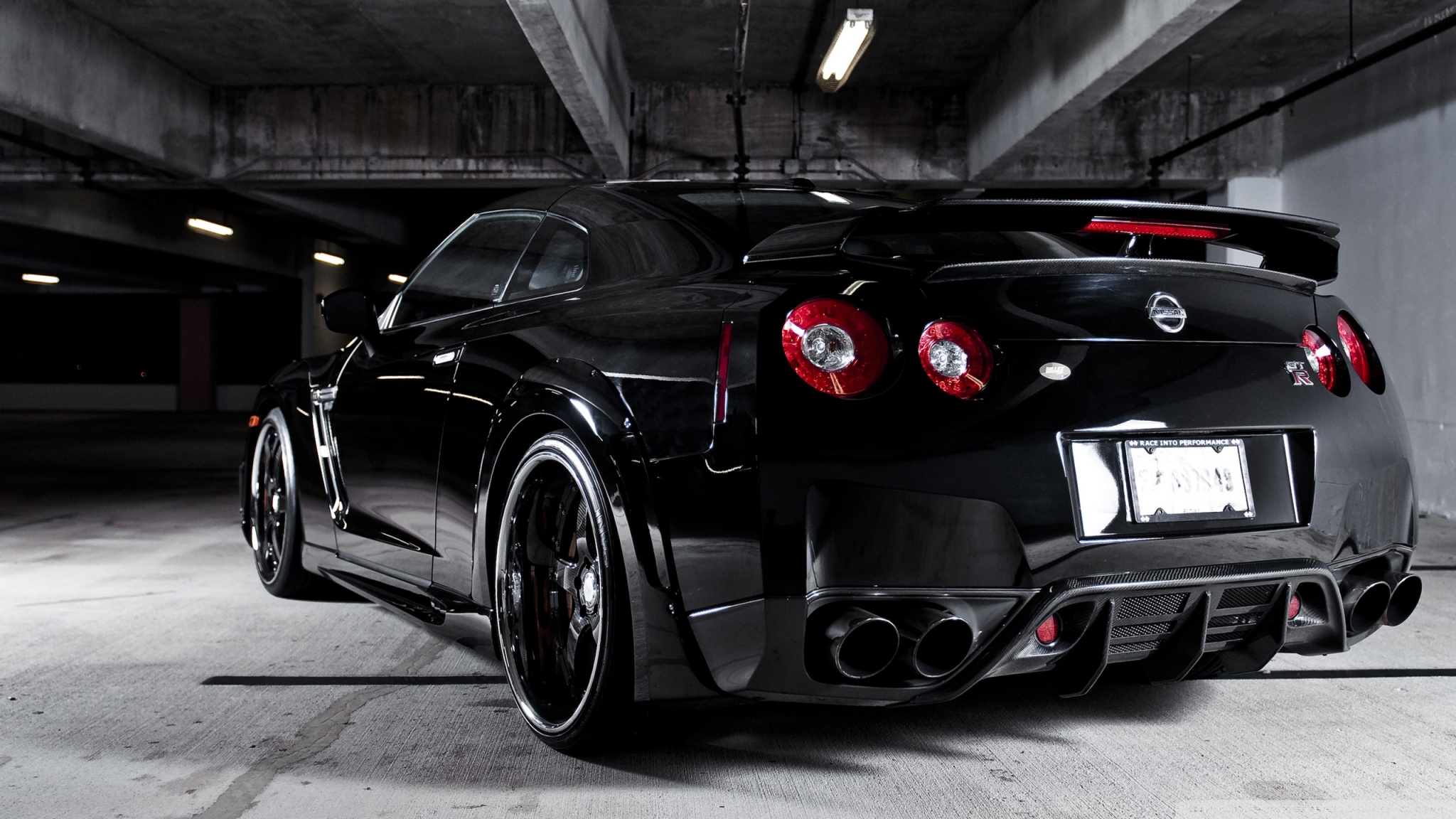 Nissan Gtr R35 Black HD Wallpaper