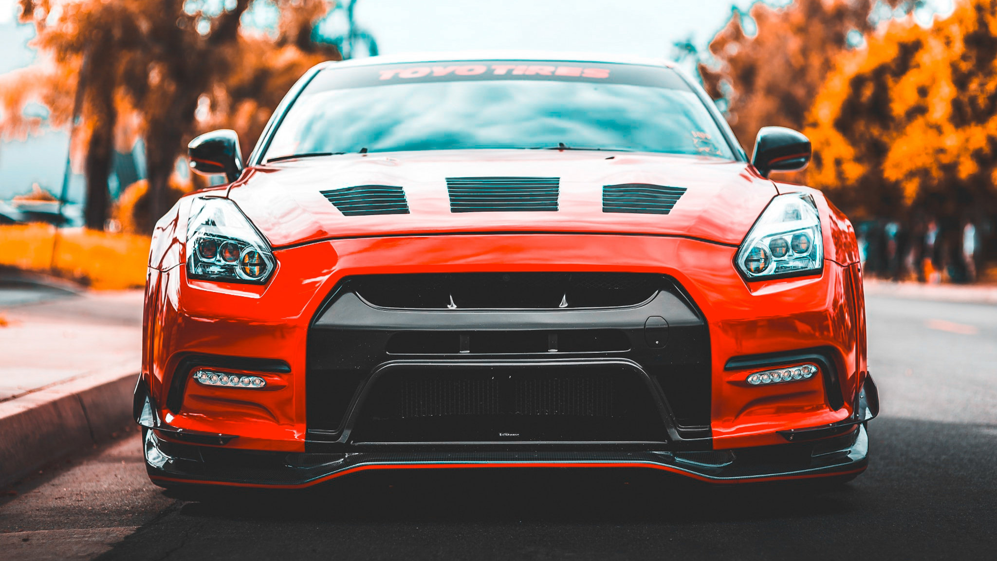 Download 2048x1152 Wallpaper Nissan Gt R, Super Car, Front, Dual Wide, Widescreen, 2048x1152 HD Image, Background, 4571
