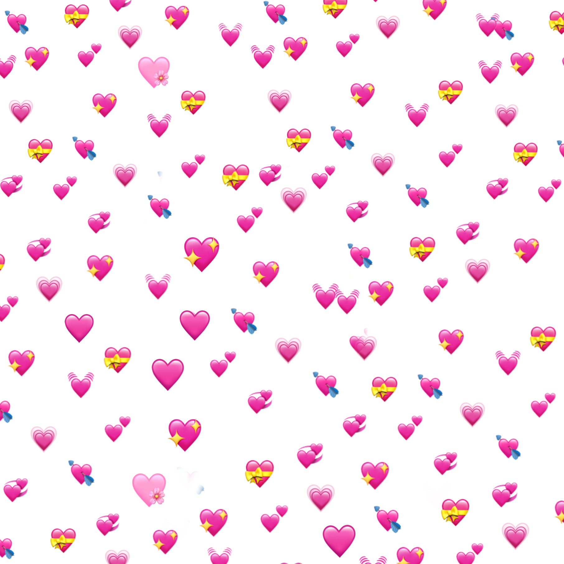 Wholesome Meme Png Overlay Heart Emojis Transparent