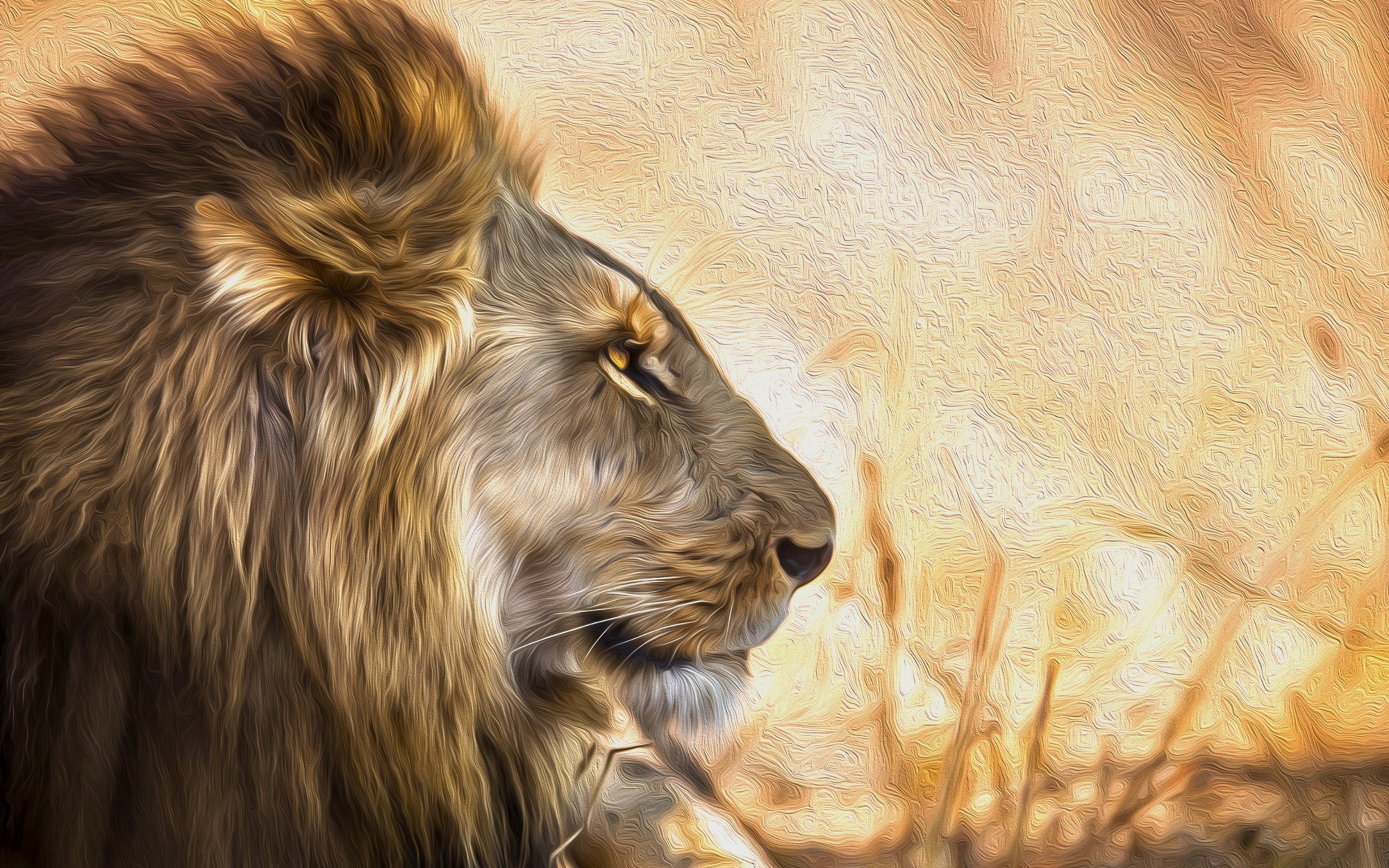 Lion Art 4k HD 4k Wallpaper, Image, Background, Photo and Picture
