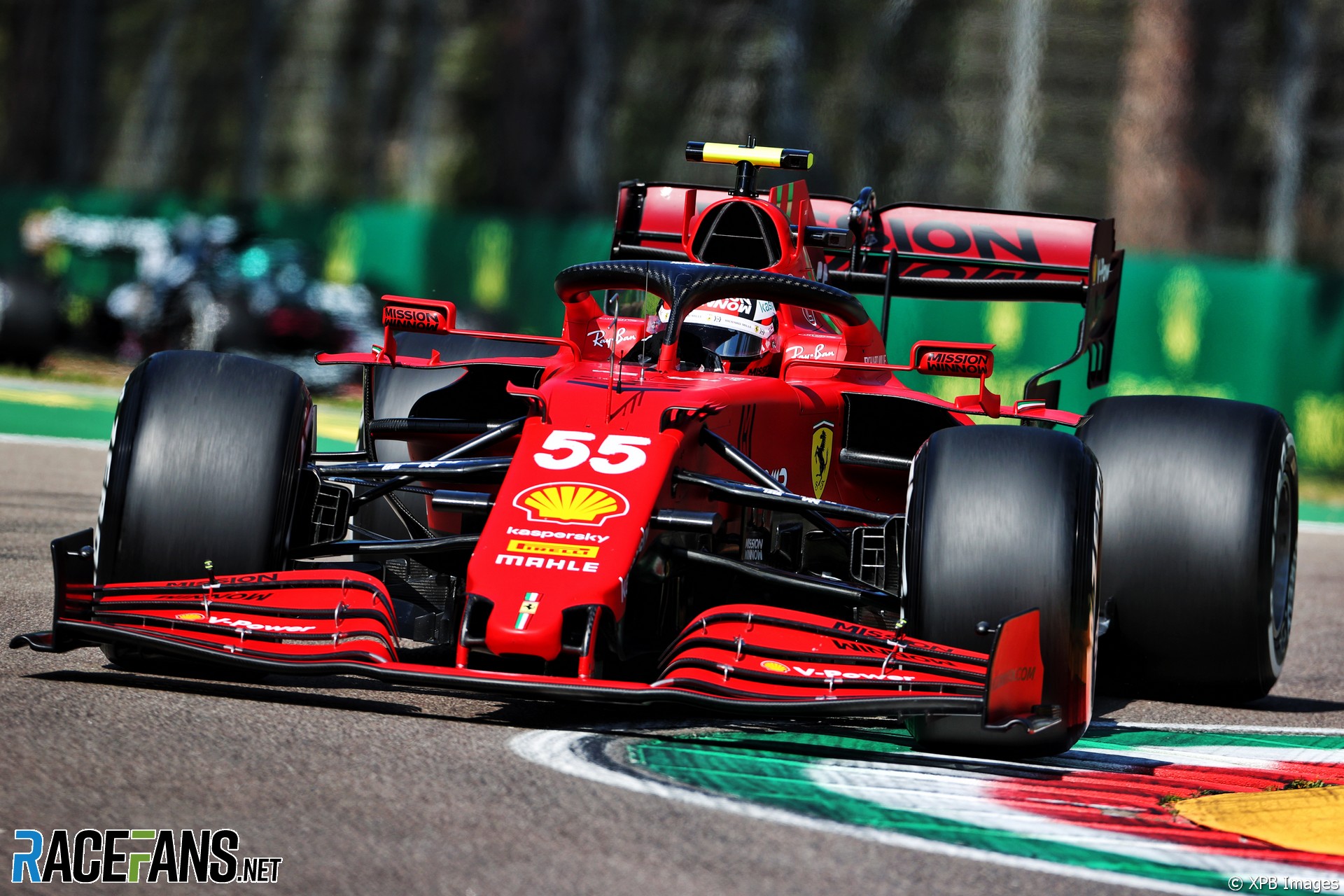 Carlos Sainz Jnr, Ferrari, Imola, 2021 · RaceFans