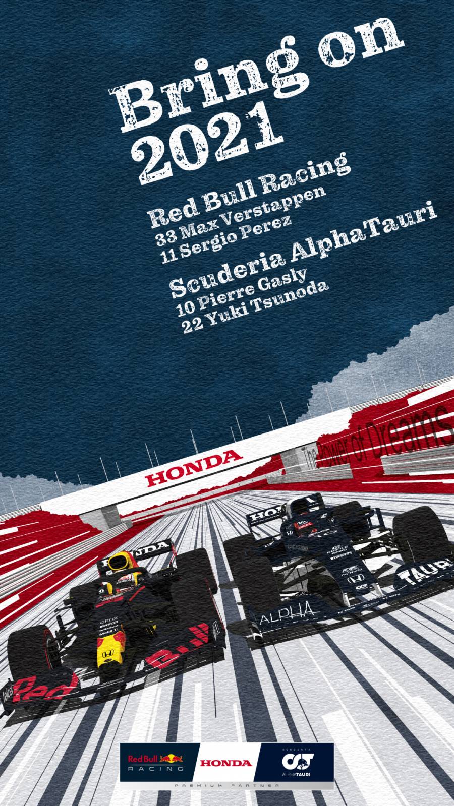 Honda F1 Season Launch Poster