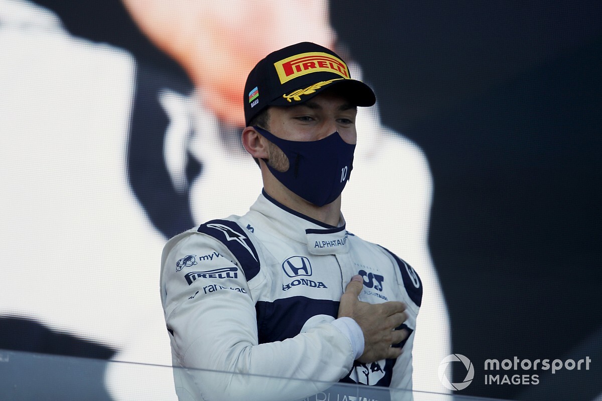 Gasly worried engine problem could cost him Baku F1 podium finish
