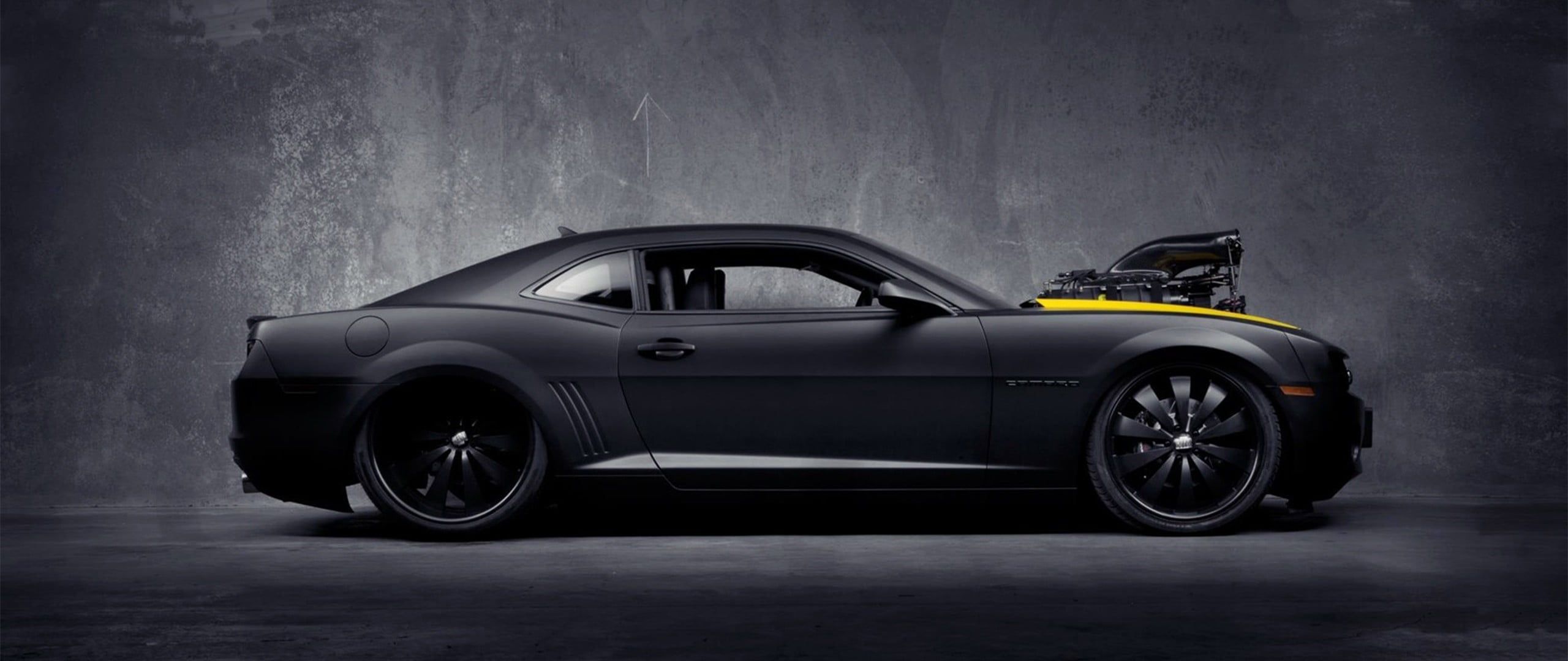 Black Coupe #ultra Wide #car Chevrolet Camaro Bumblebee K #wallpaper #hdwallpaper #desktop. Chevrolet Camaro Bumblebee, Chevrolet Camaro, Chevrolet Camaro Black