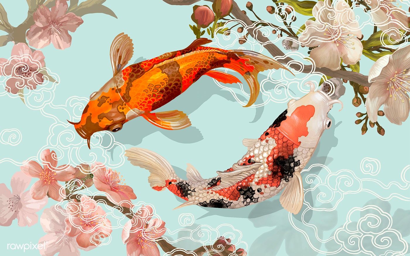 Japanese Koi Fish Painting