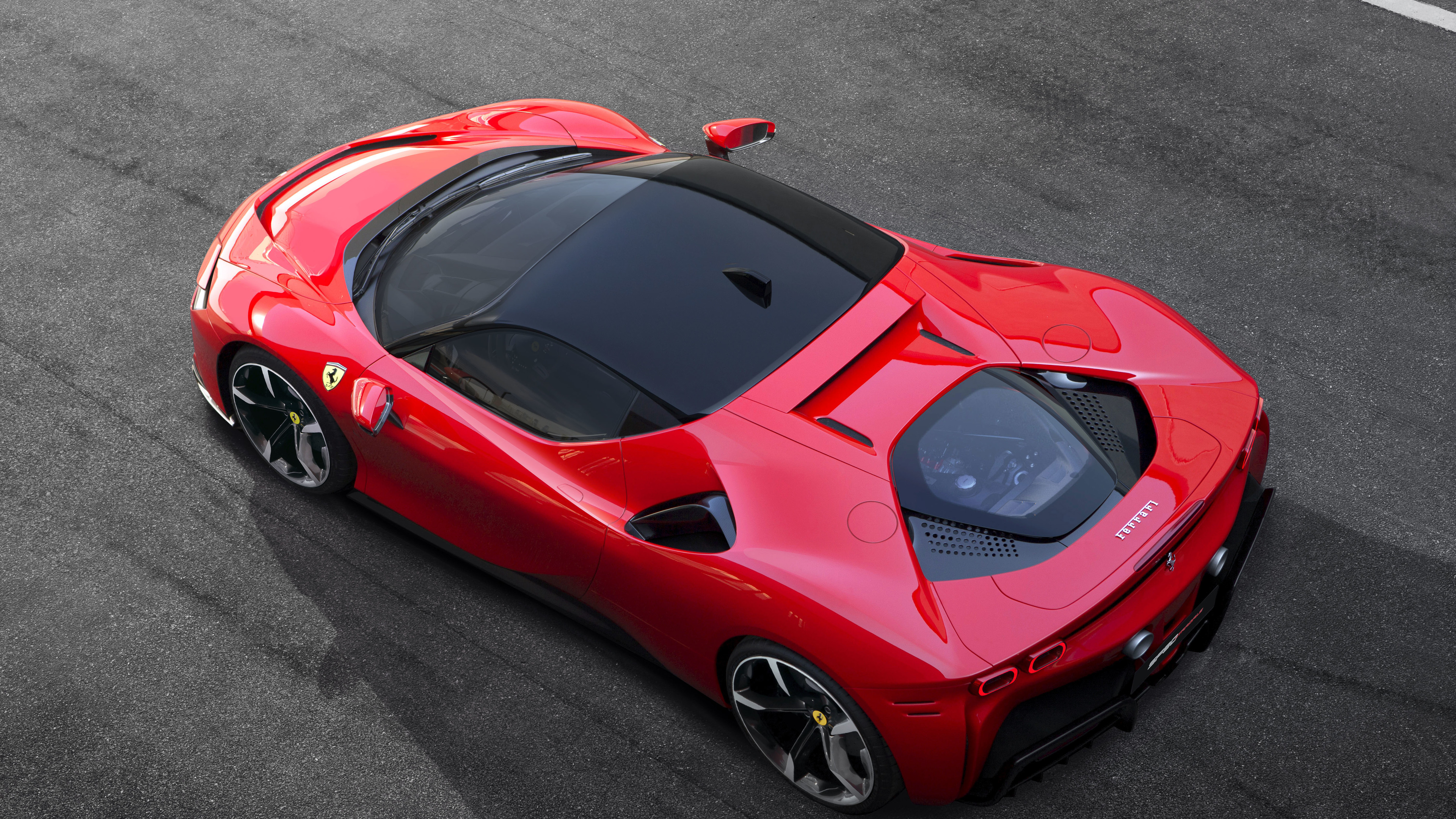 Wallpaper 4k Ferrari SF90 Stradale Assetto Fiorano 2019 Upper View 2019 Cars Wallpaper, 4k Wallpaper, Cars Wallpaper, Ferrari Sf90 Stradale Wallpaper, Ferrari Wallpaper, Hd Wallpaper