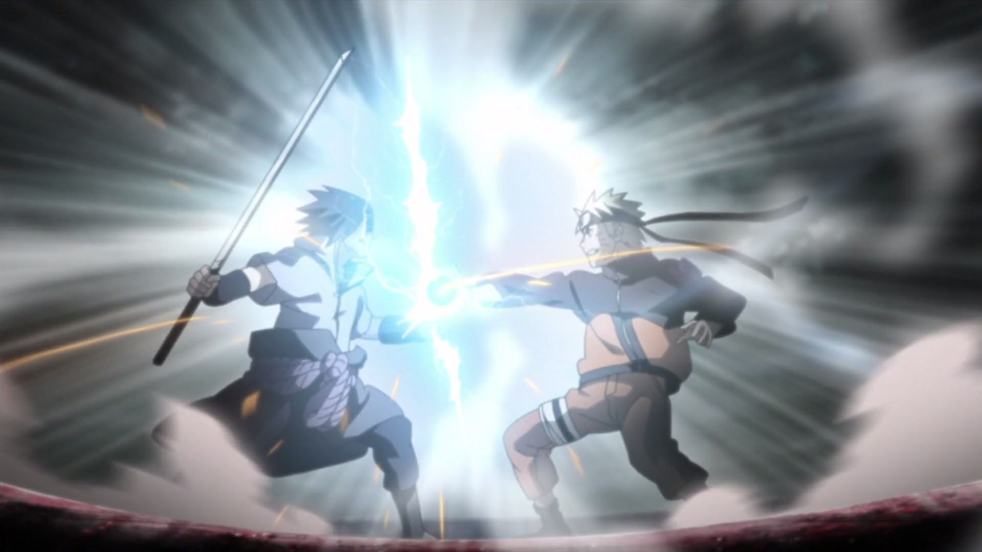 Naruto vs Sasuke Rasengan vs Chidori. Naruto vs sasuke, Naruto vs, Naruto episodes