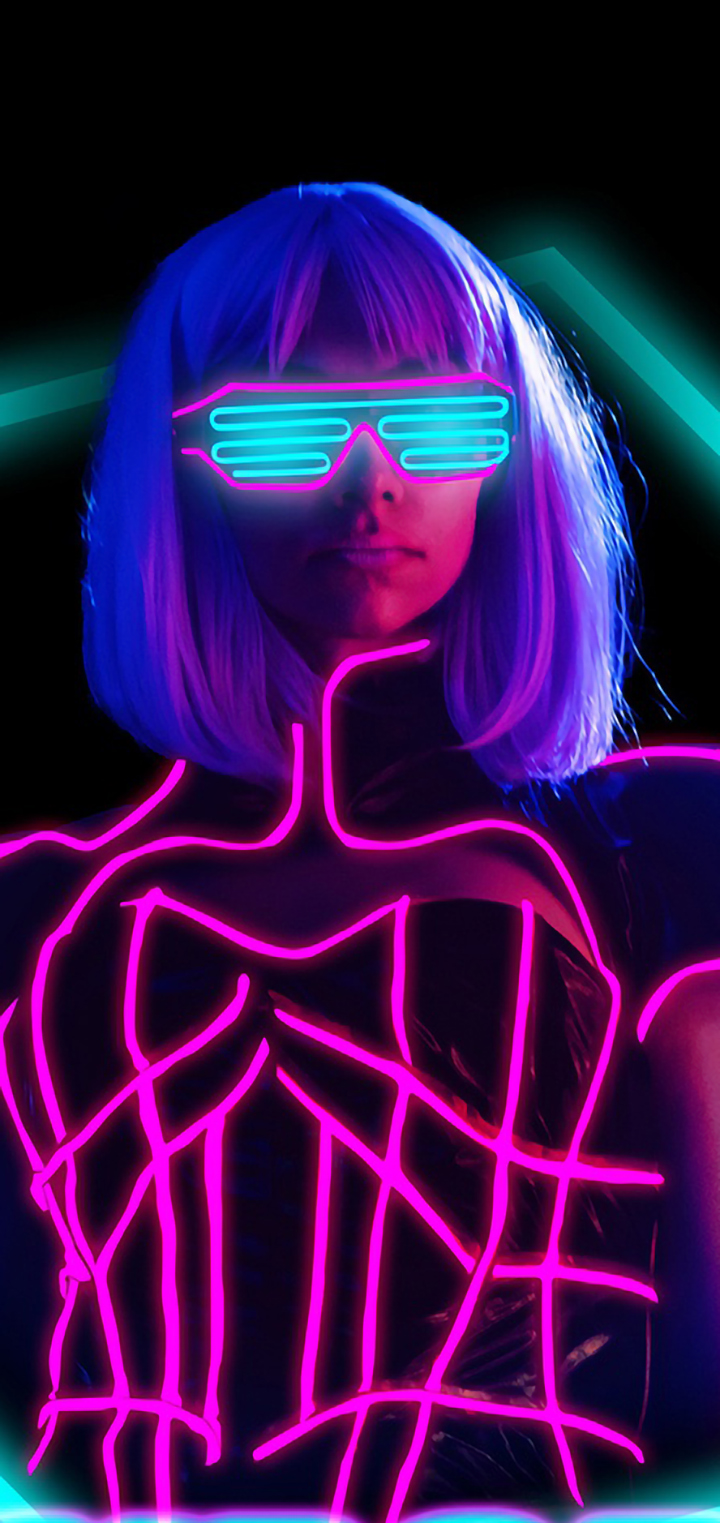 Cybergirl. HeroScreen Wallpaper. Cyberpunk girl, Cyberpunk, Neon