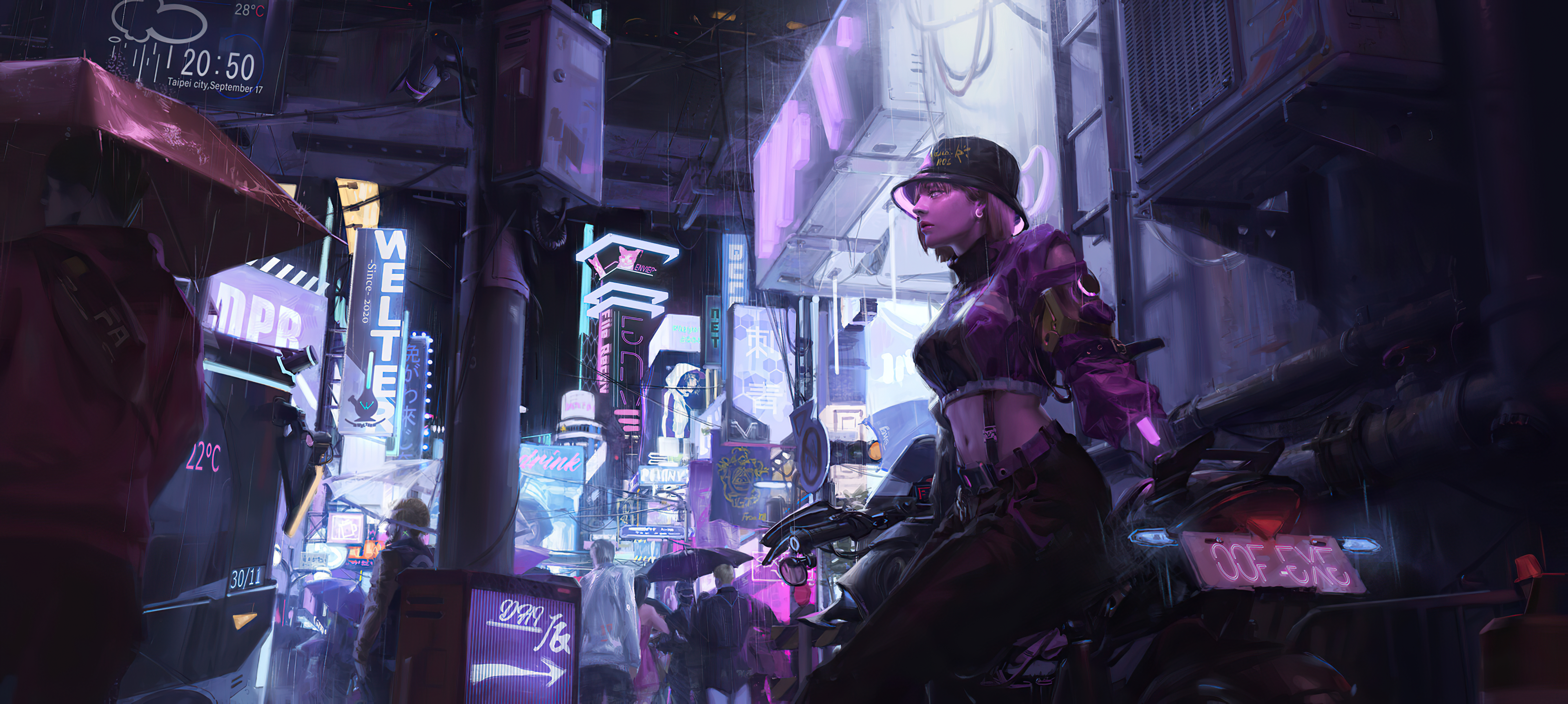 Cyber Girl In Cyber City 4k, HD Artist, 4k Wallpaper, Image, Background, Photo and Picture