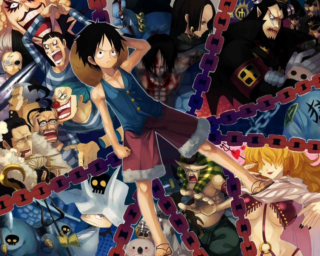 one piece anime boa hancock crocodile one piece monkey d luffy mr 3 buggy the clown impel down