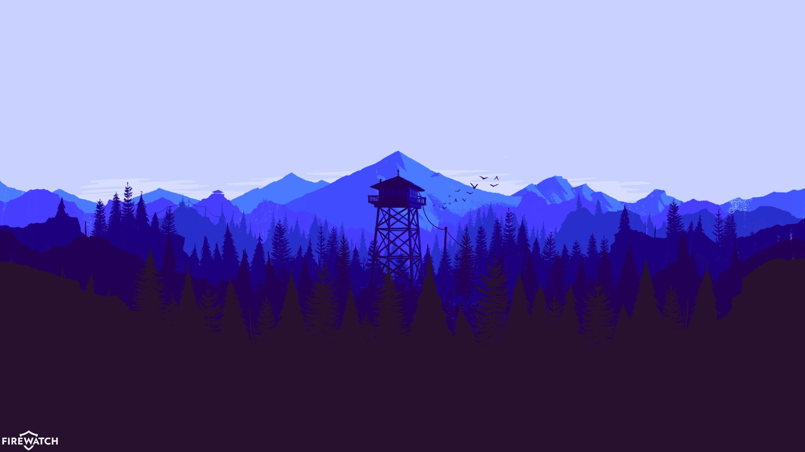 firewatch #minimalistic #artwork #Games K #wallpaper #hdwallpaper #desktop. Blue background image, Computer wallpaper desktop wallpaper, Weather wallpaper