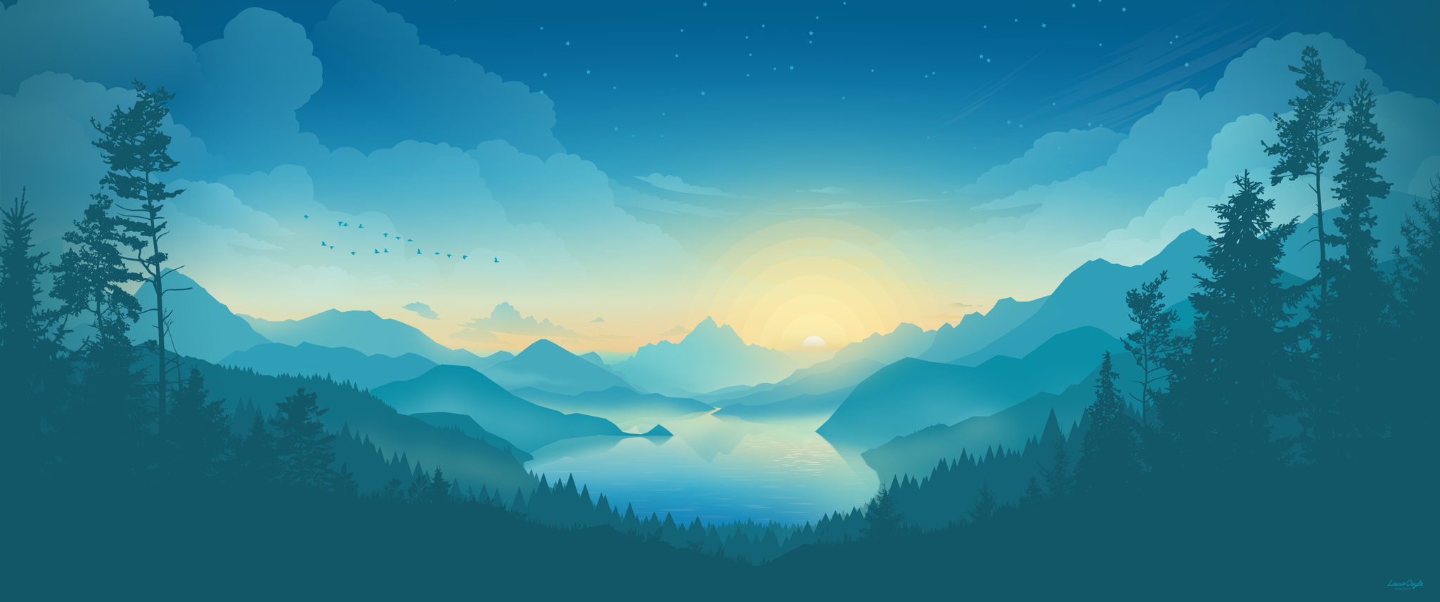 Firewatch Live Wallpaper 4K Upscale by FortuN on Make a GIF