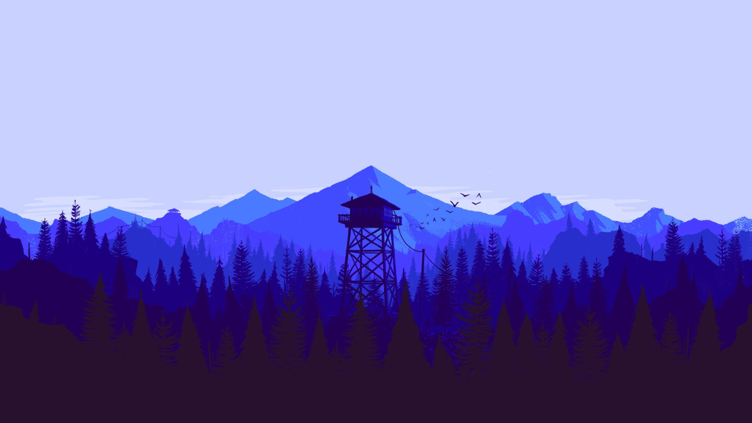 firewatch left and right split wallpaper HD