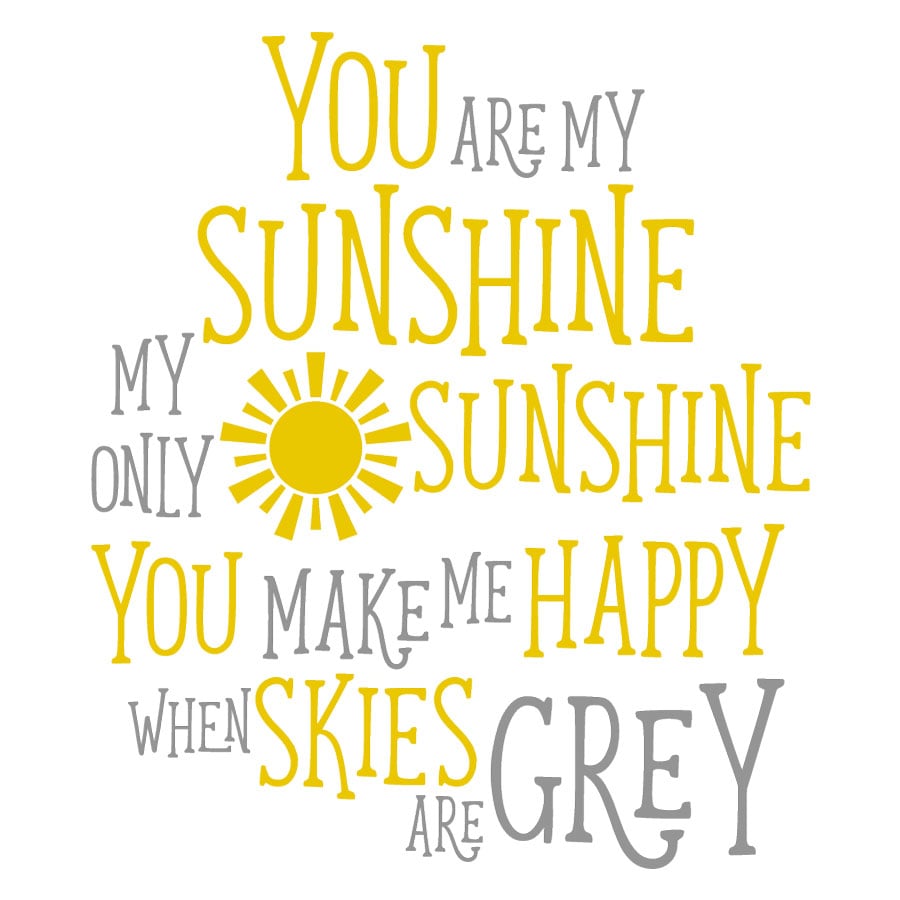 Sunshine quotes You are my sunshine black and white quotes digital art by naomi