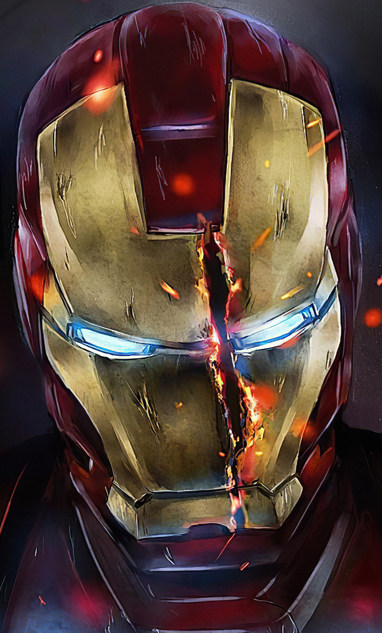 Iron Man Mask Split iPhone HD 4k Wallpaper, Image, Background, Photo and Picture