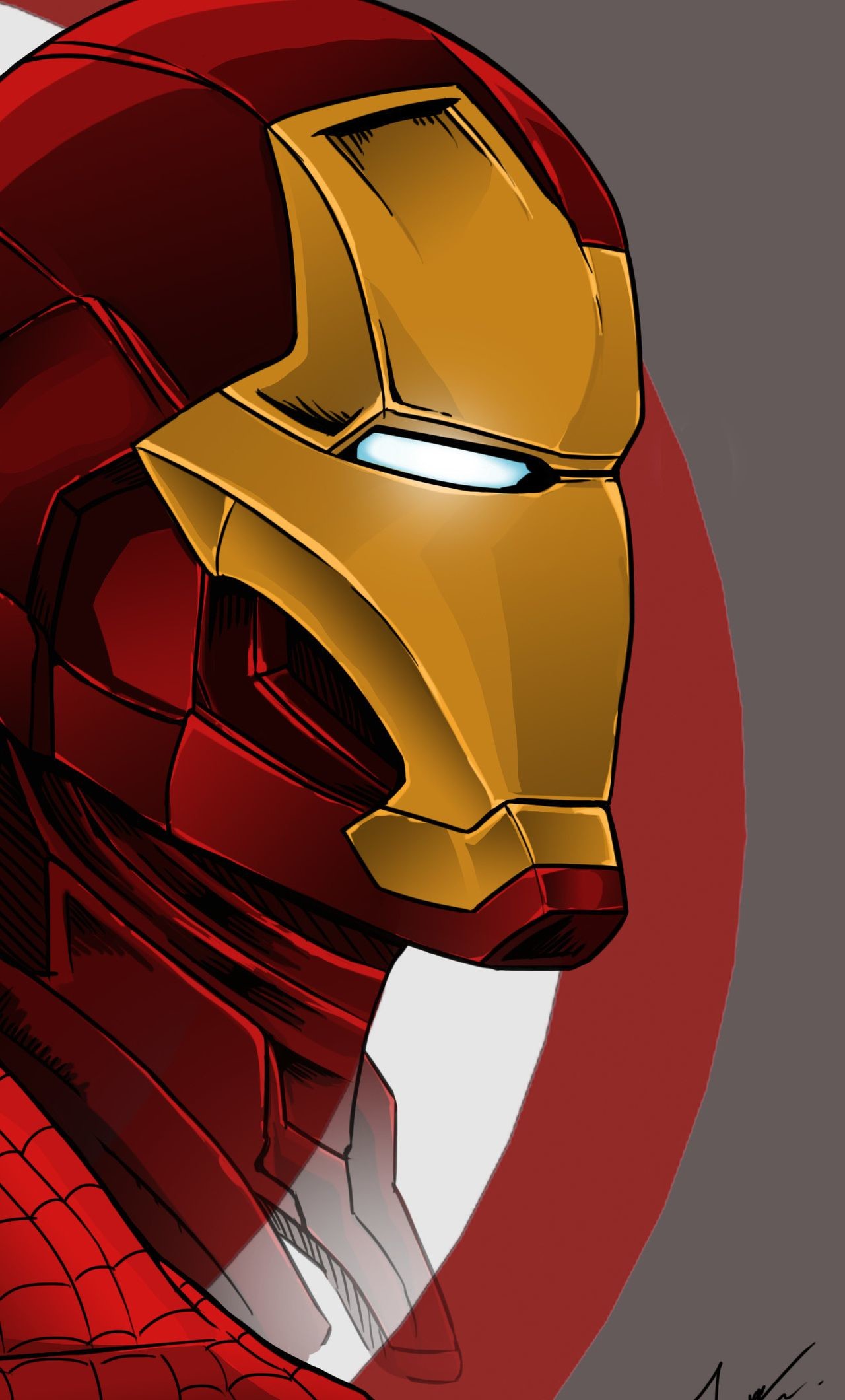 Simple iPhone Iron Man Wallpaper