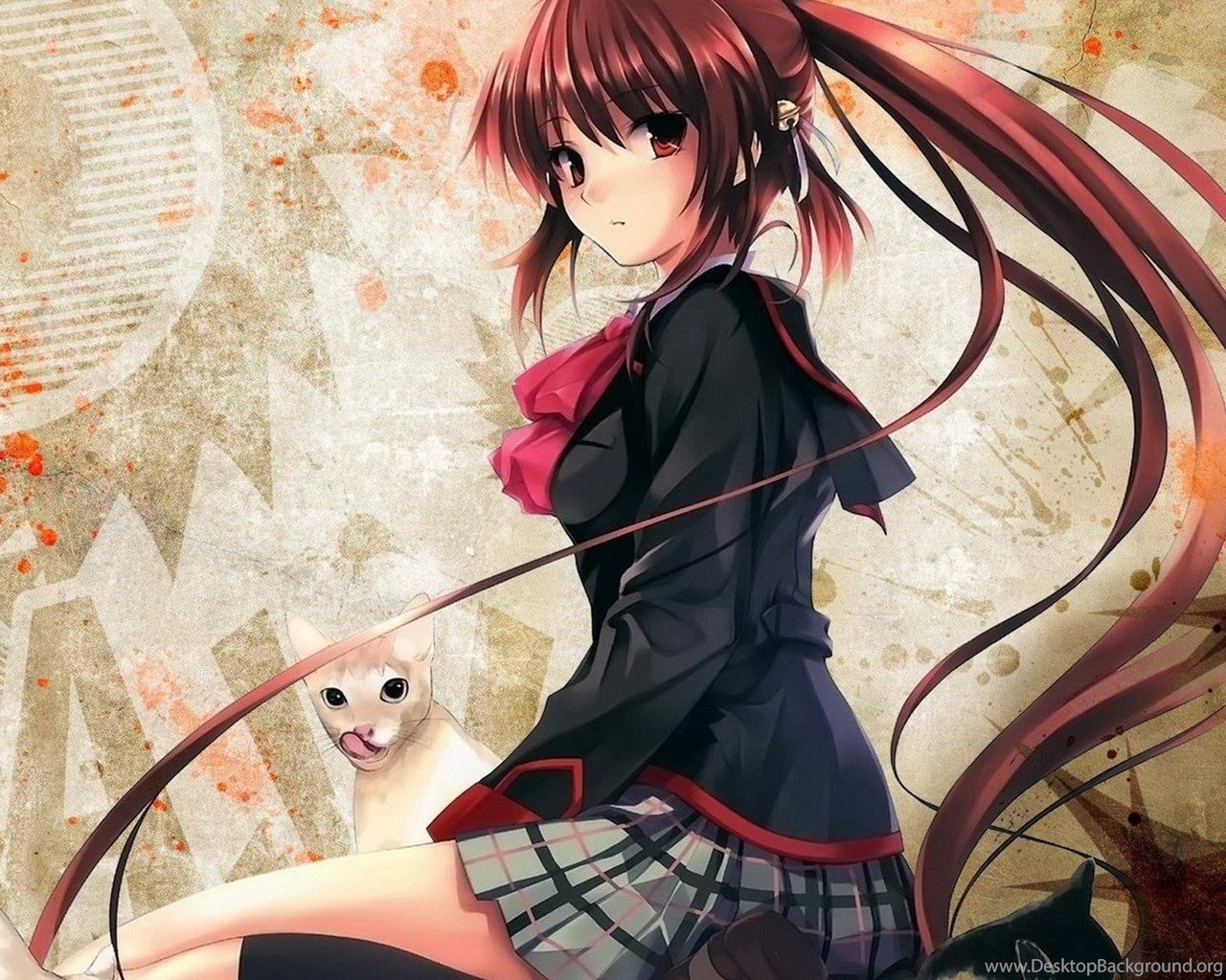 Anime Cat Girl Computer Wallpaper