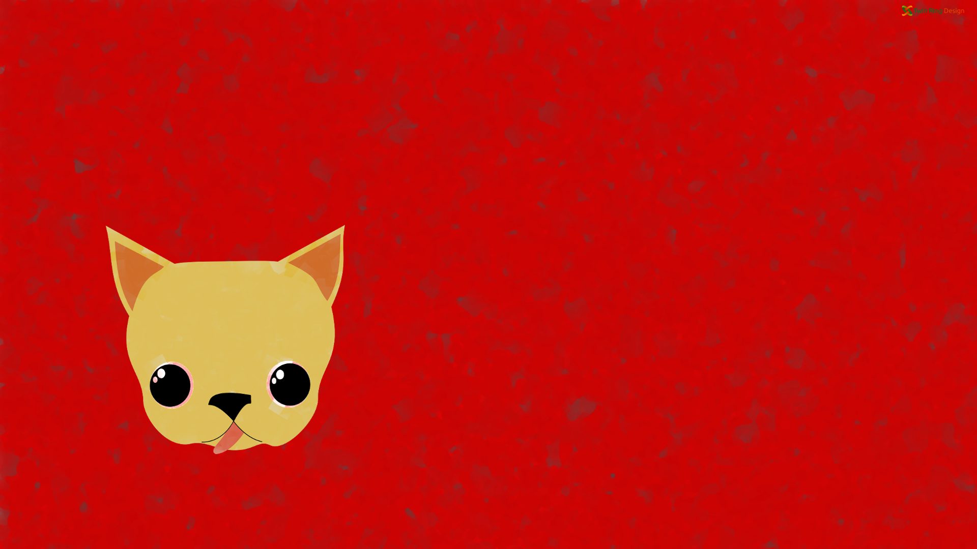 Wallpaper, illustration, cat, red, cartoon, dog, chihuahua, mammal, screenshot, computer wallpaper 1920x1080