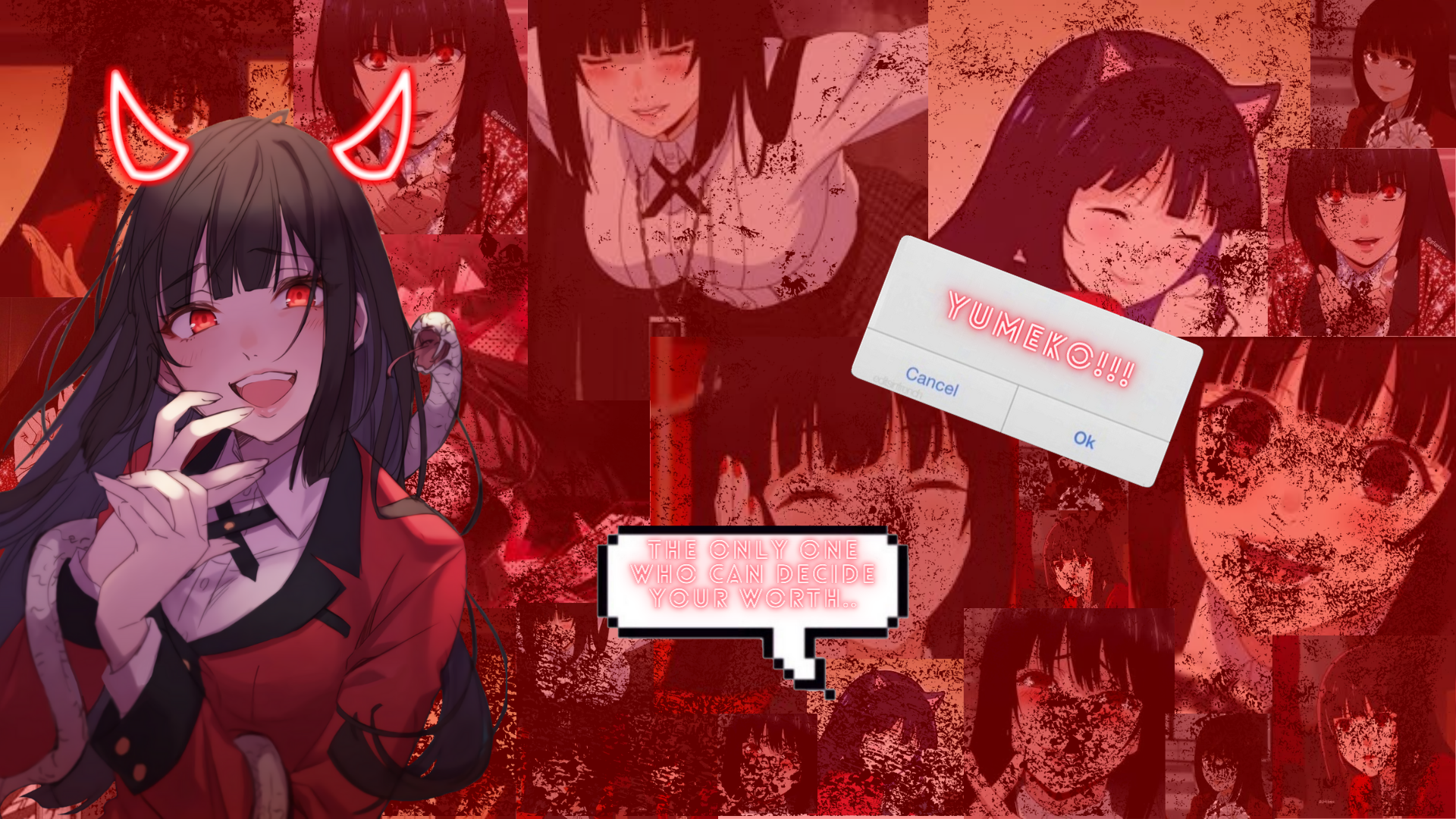 Jabami Yumeko Mathing Phone And Desktop Wallpaper: Kakegurui