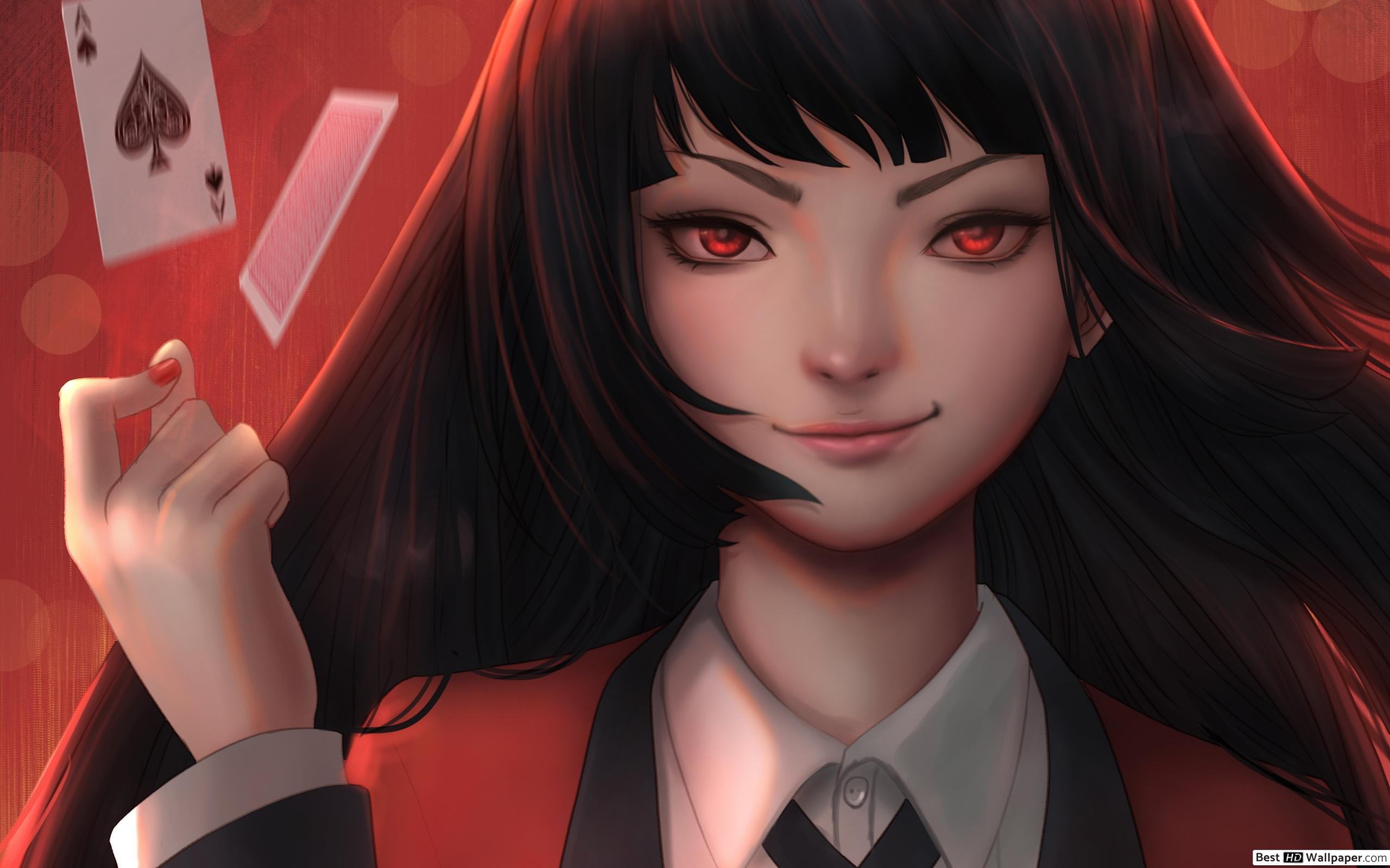 Compulsive Gambler, Kakegurui Jabami HD wallpaper download