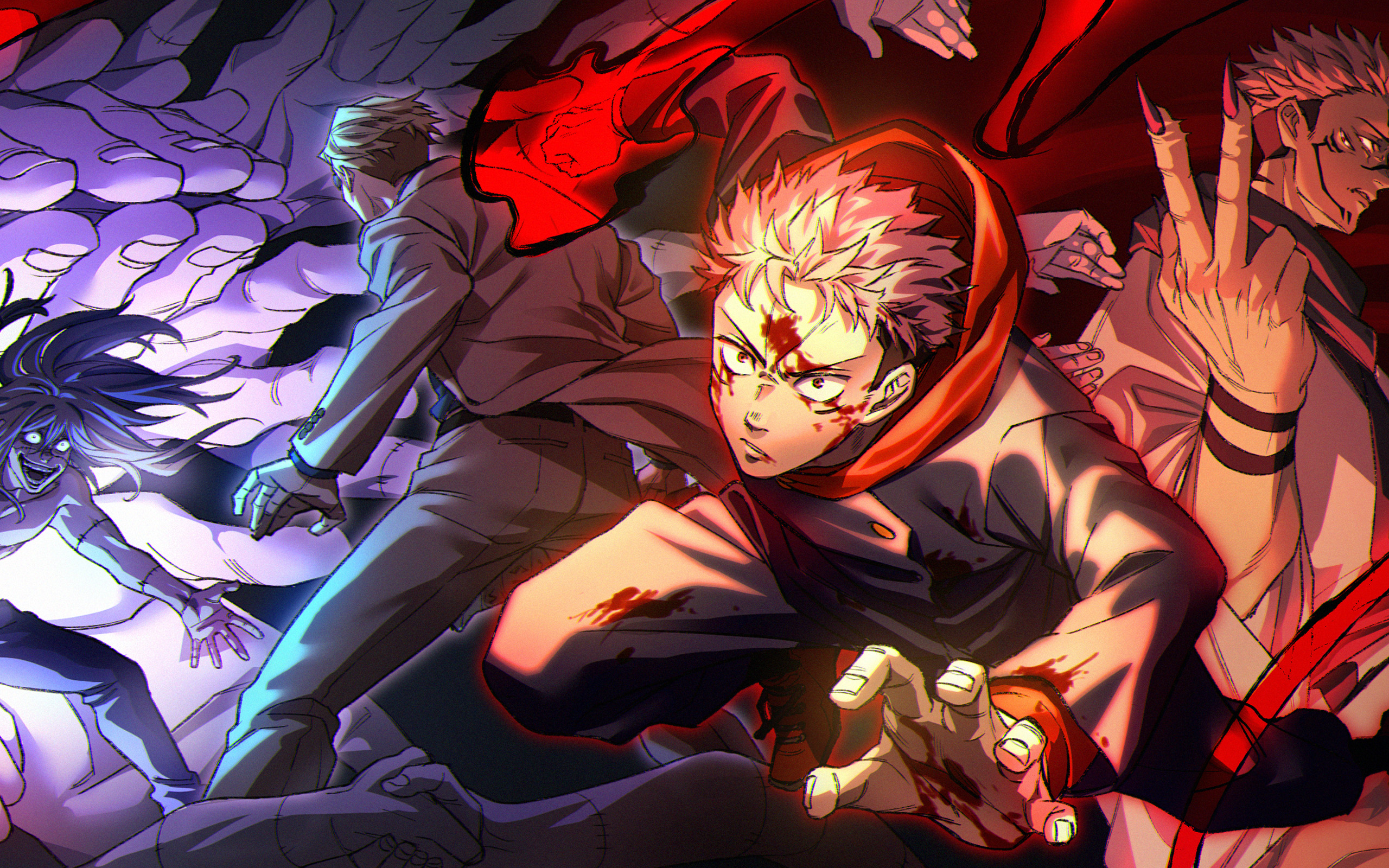 Wallpaper 4k Anime Sukuna Jujutsu Kaisen Sukuna - Wallpaper 4K