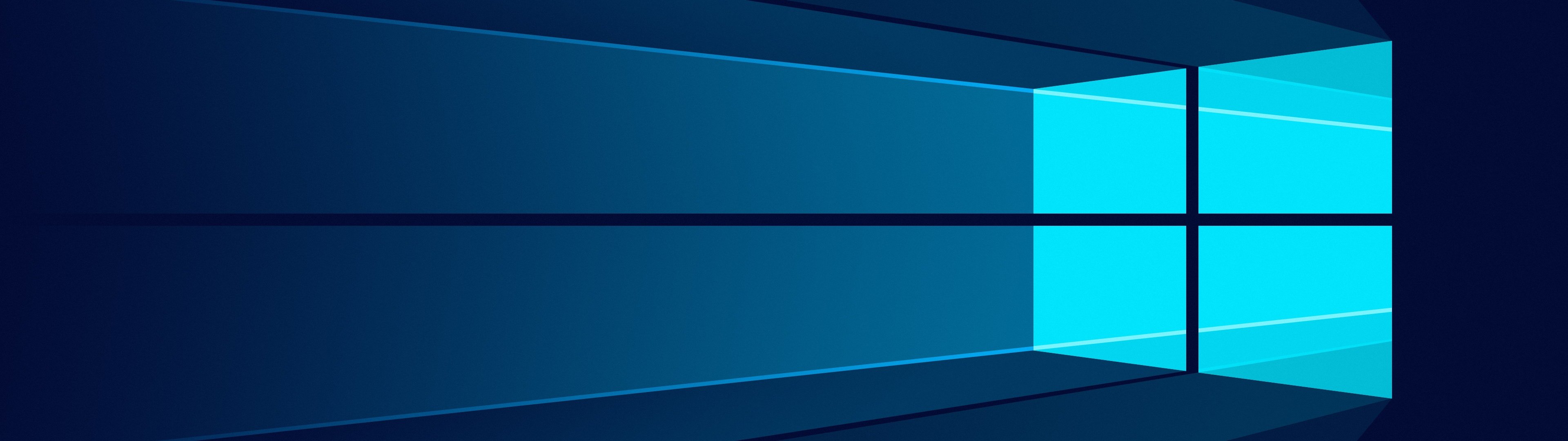 Windows 10 Wallpapers 4K, Microsoft Windows, Minimalist, Blue background, Technology,