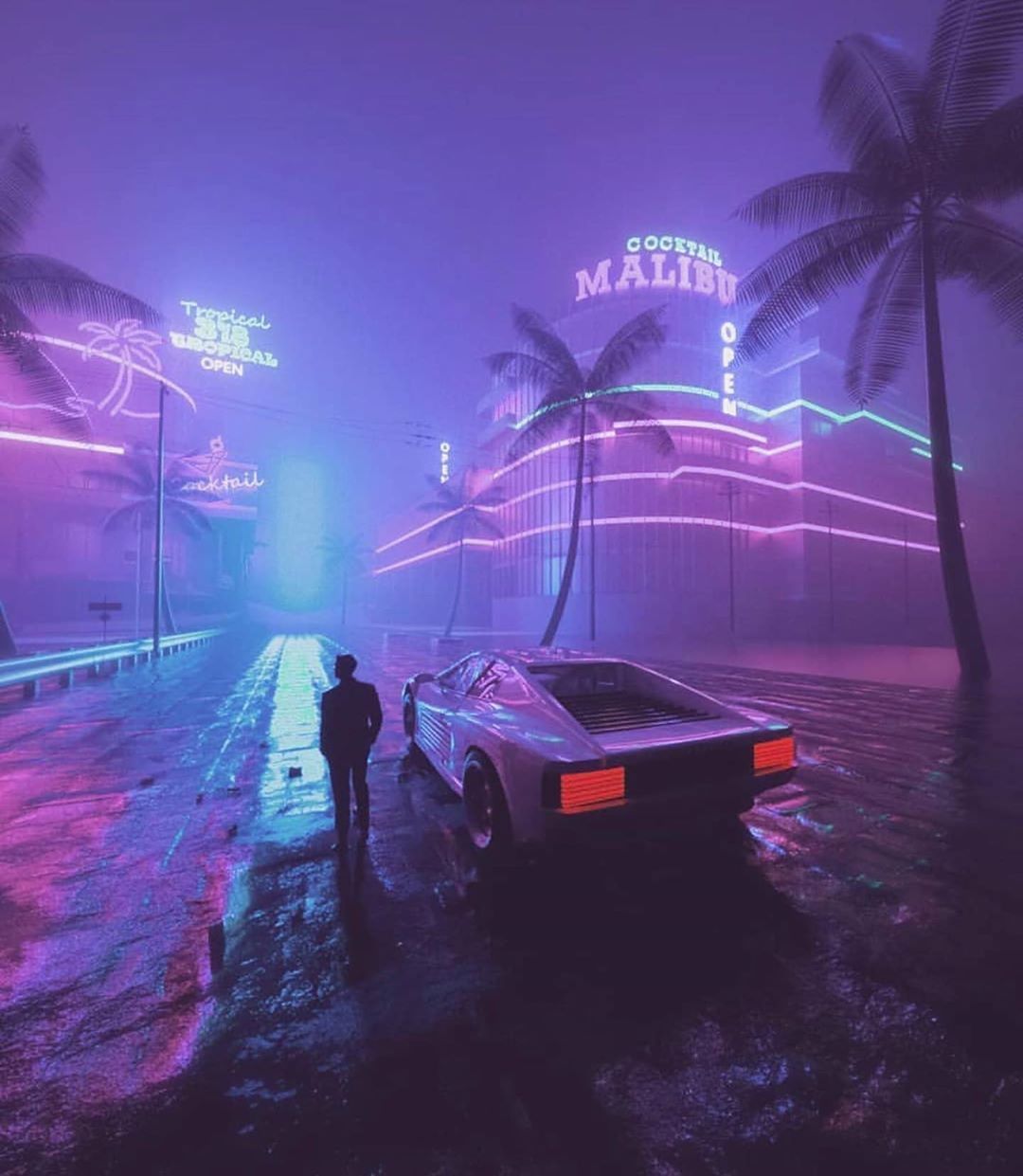 They Should Remaster Vice City. [h T. Neon Aesthetic, Synthwave Art, Vaporwave Wallpaper