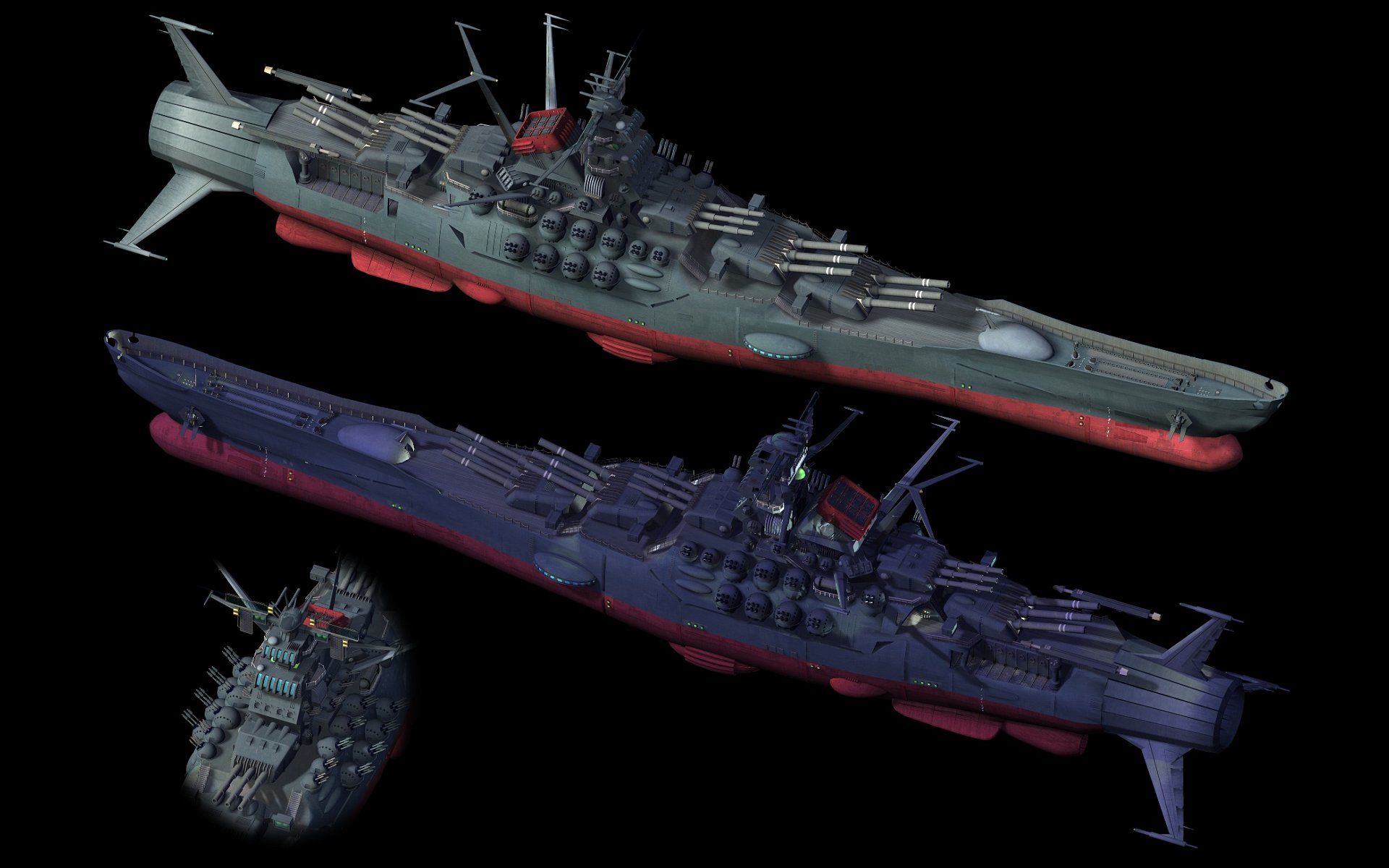 Battleship Yamato Computer Wallpaper, Desktop Background 1920x1200 Id: 151254. Space battleship, Battleship, Space ship concept art