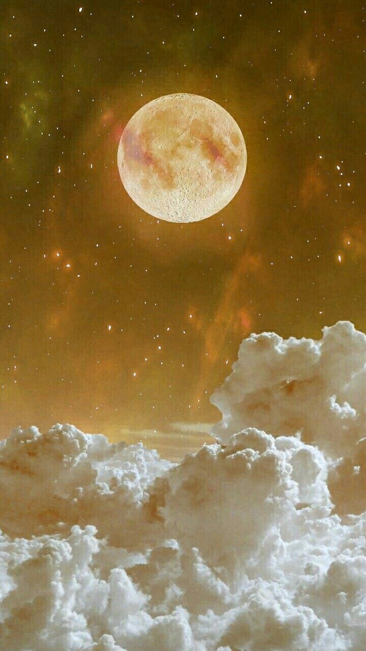 Campos de algodon en la luna. Beautiful moon, Moon art, Wallpaper