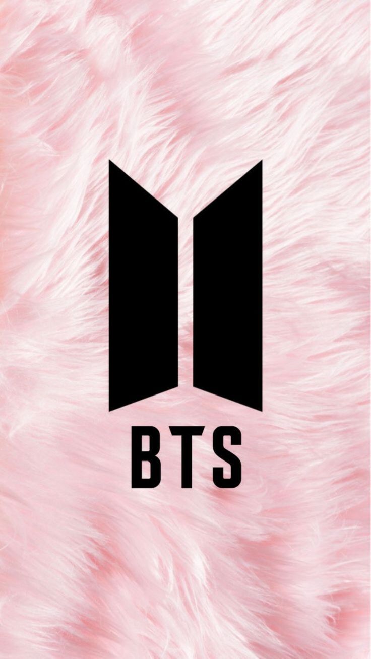 BTS Logo Wallpaper Fluffy pink Buzziiee #bts #Fluffypink #logo #BuzziieeB #wallpaper. Fondo de pantalla bts, Bts, Fondo de pantalla de kpop
