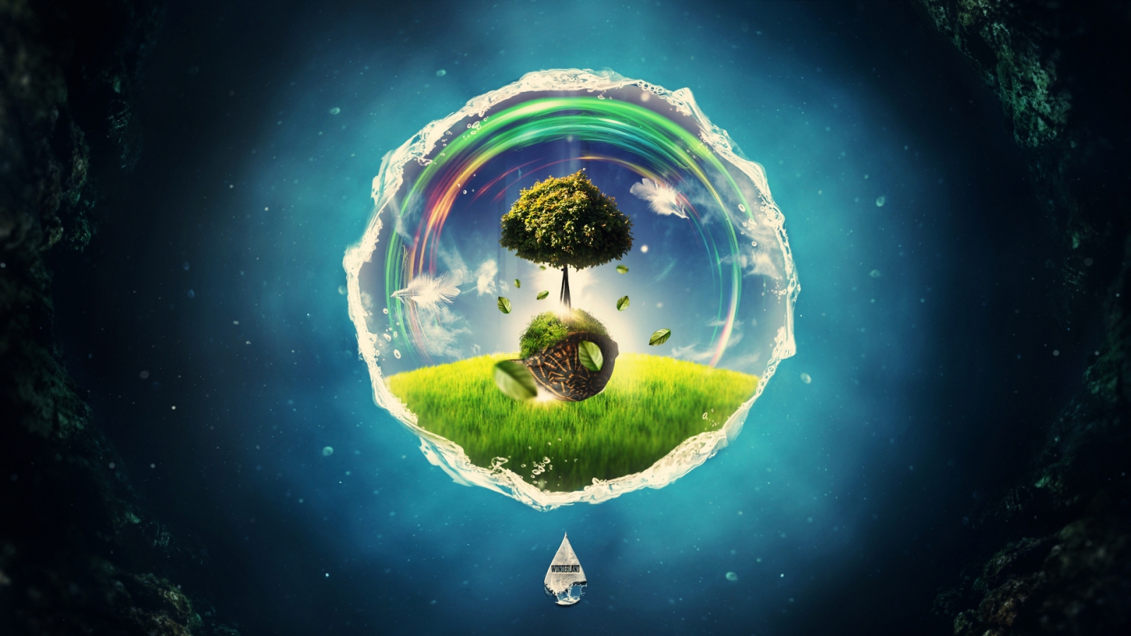 World Fantasy Tree HD Wallpaper