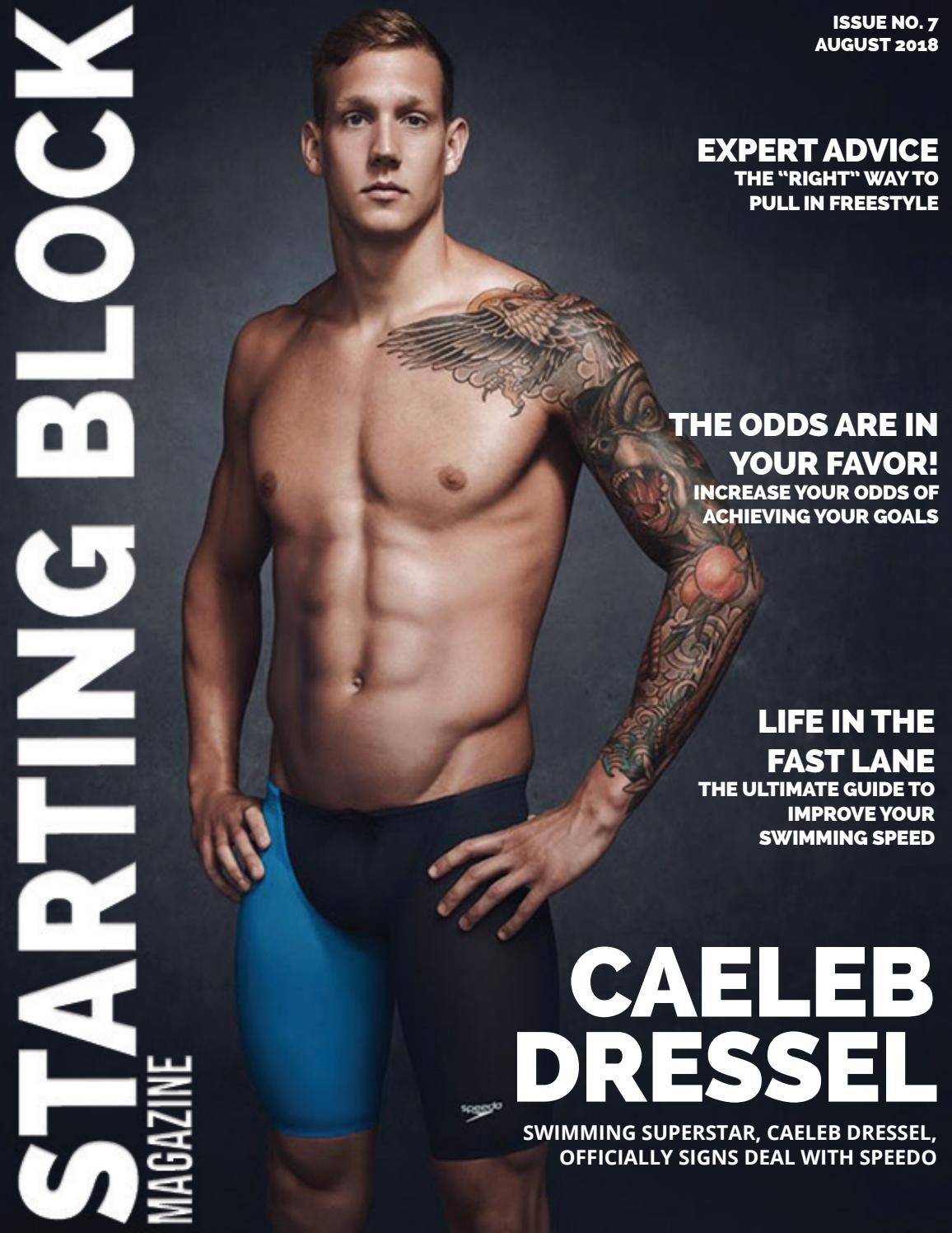 Starting Block Magazine- August 2018. Caeleb dressel, Swimmer, Magazine