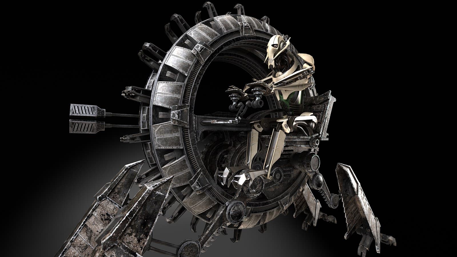 Star Wars General Grievous Wheel Bike 3D Model