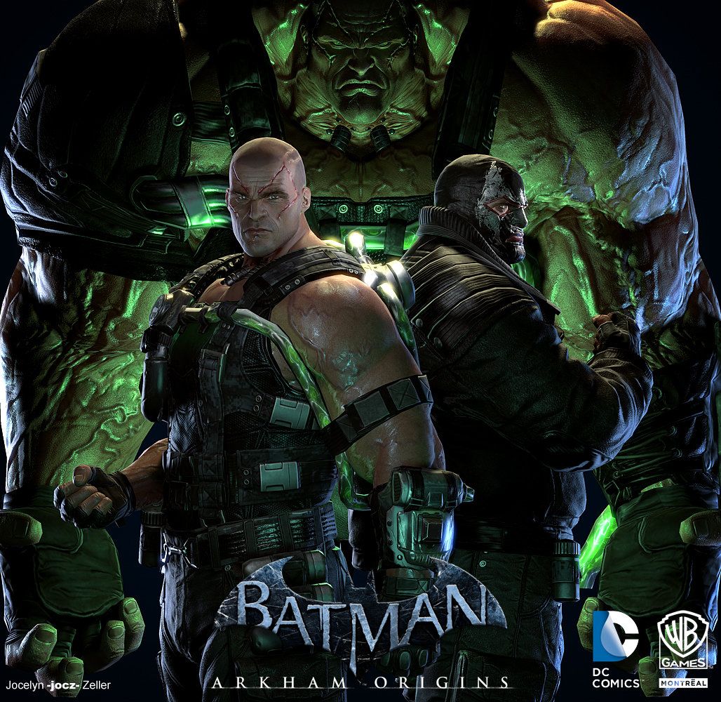Batman: Arkham Origins, Bane Composition, Jocelyn jocz Zeller. Bane, Batman comic art, Bane batman