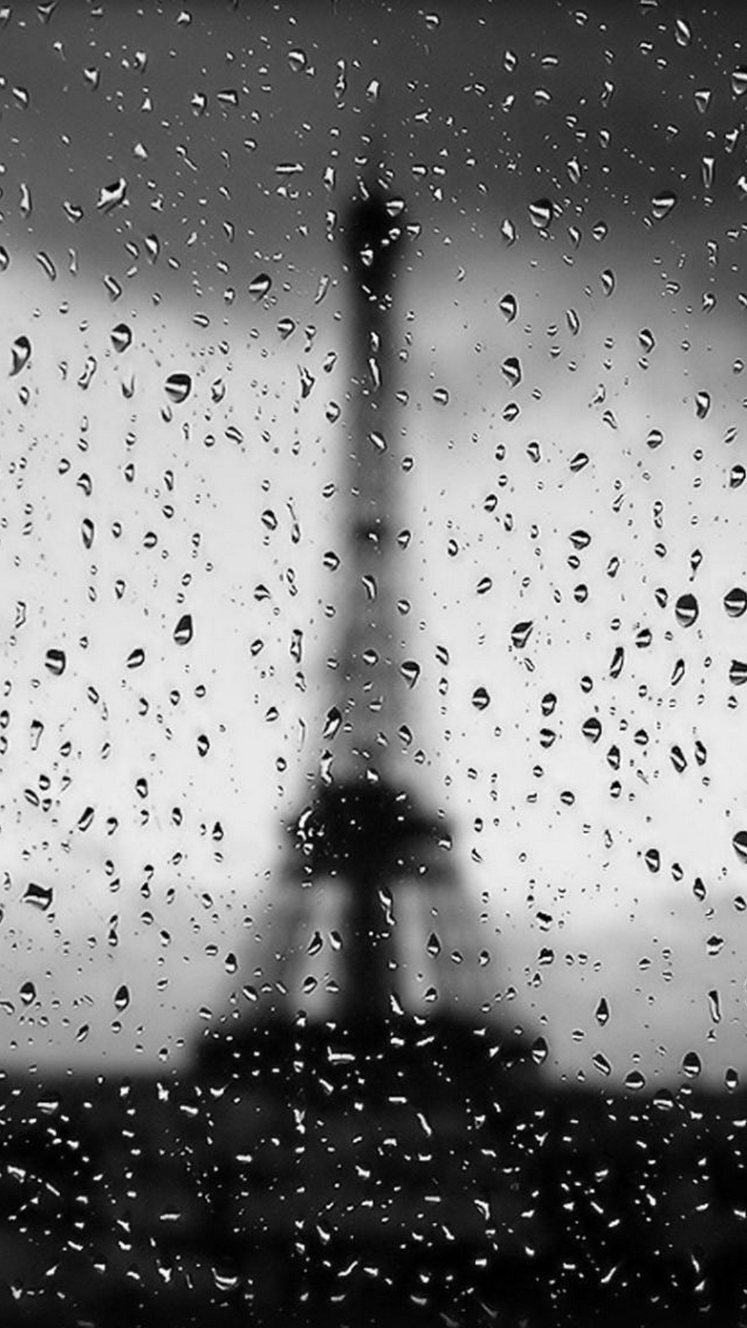 Rain In Paris Eiffel Tower iPhone Wallpaper 3D iPhone Wallpaper