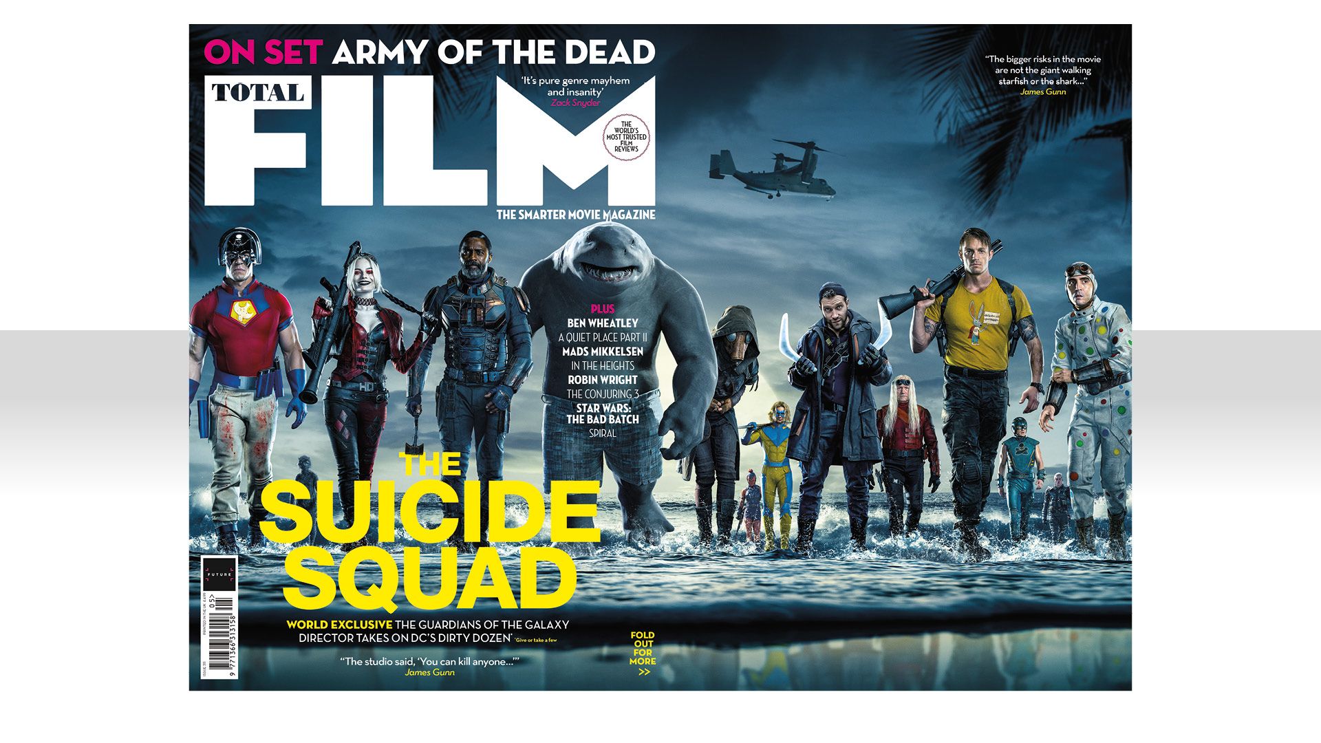 James Gunn shares two Total Film covers for The Suicide Squad