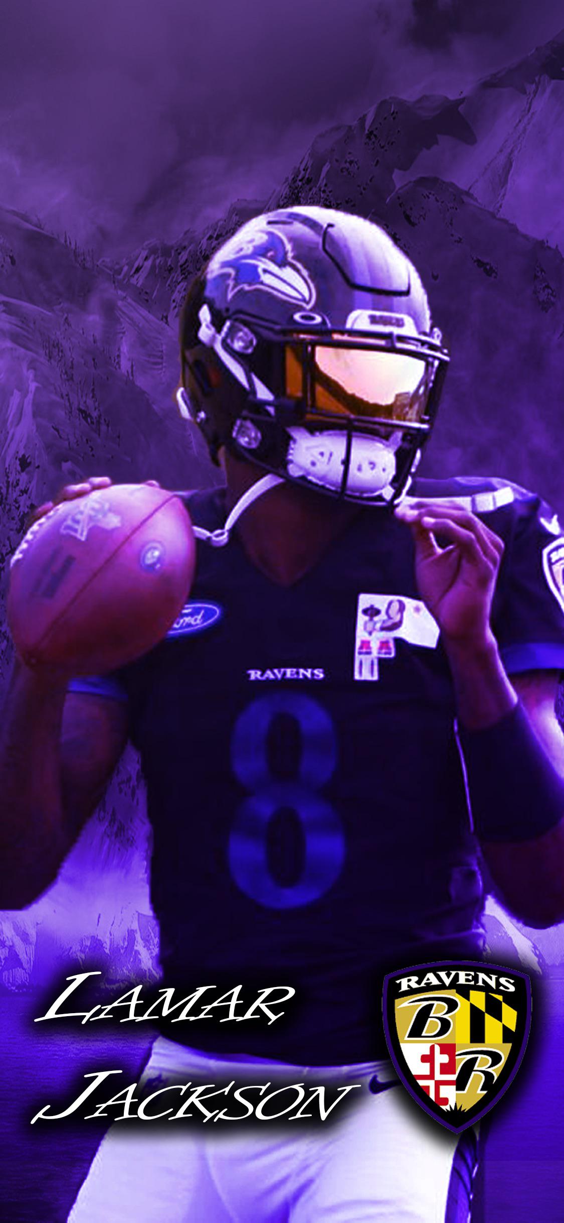 A Lamar Jackson IPhone Wallpaper I made earlier today!