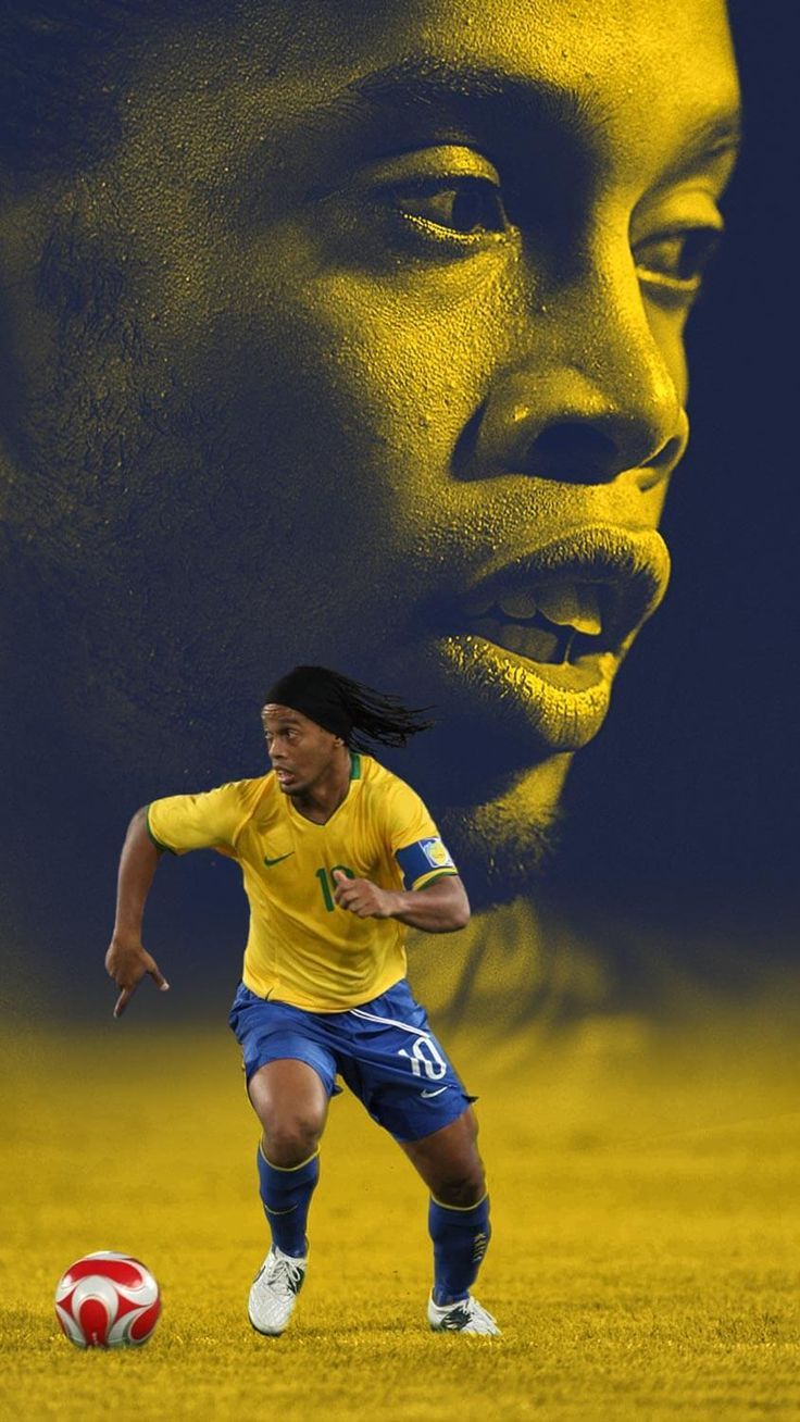 Soccer PinWire: Ronaldinho wallpaper. christo. Ronaldinho wallpaper. 38 mins ago. Football wallpaper, Brazil football team, Football brazil