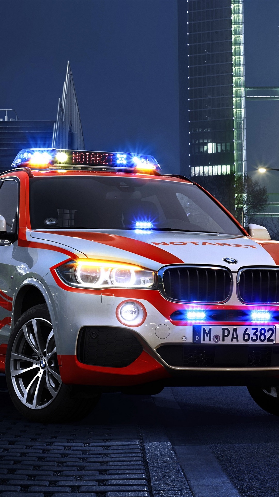 BMW X5 XDrive30d Police Car At Night 1080x1920 IPhone 8 7 6 6S Plus Wallpaper, Background, Picture, Image