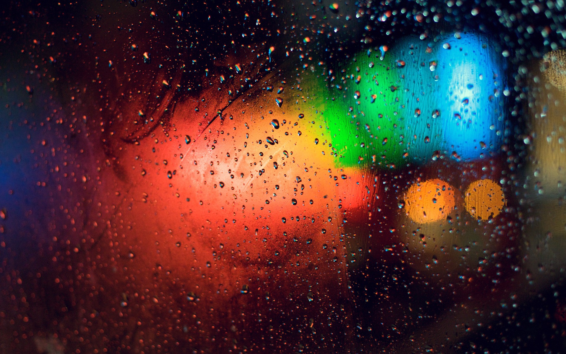#bokeh, #colorful, #water drops, #depth of field, #water on glass, # blurred, #lights wallpaper. Mocah HD Wallpaper
