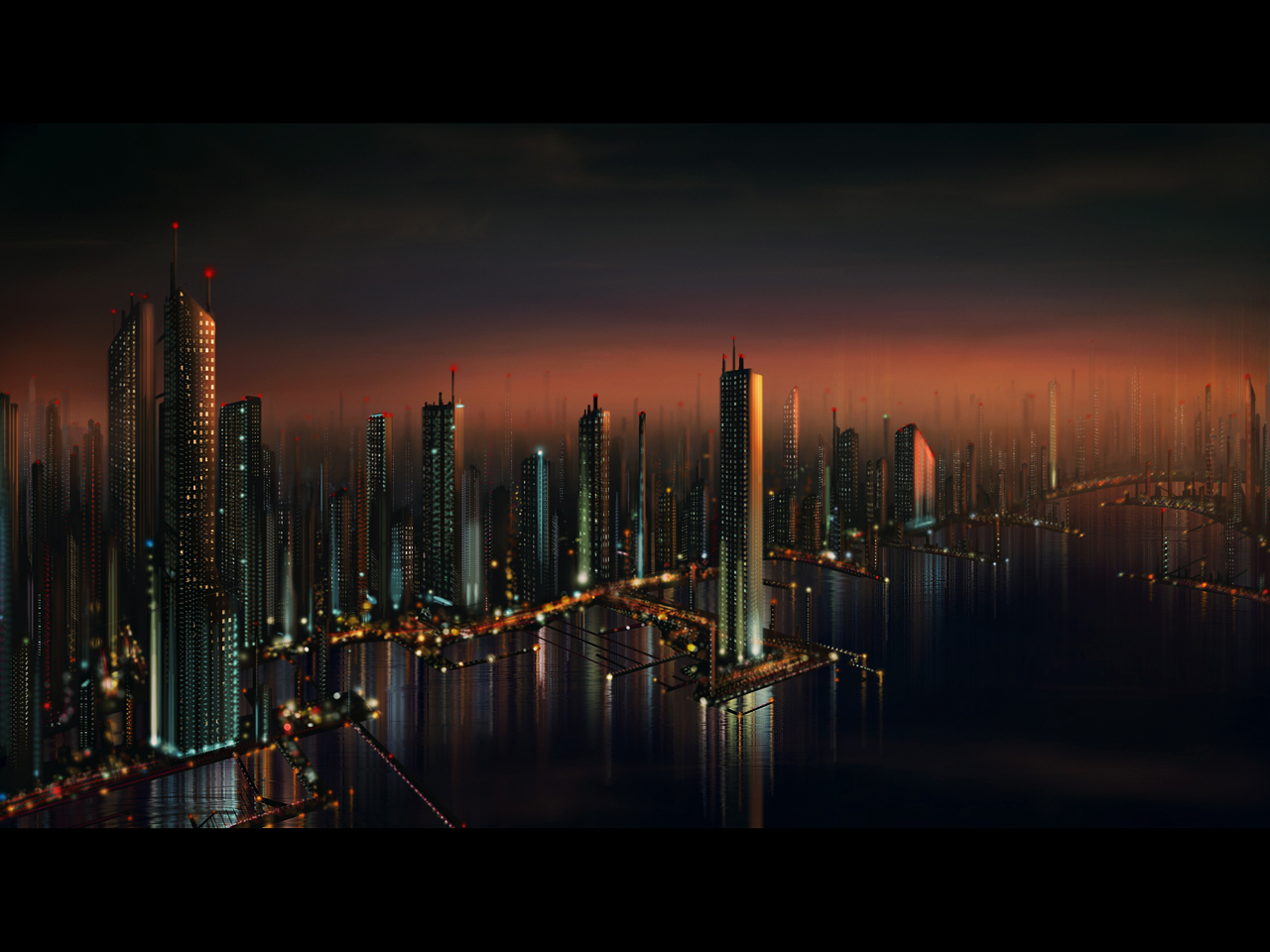HD Future Cityscape Wallpaper