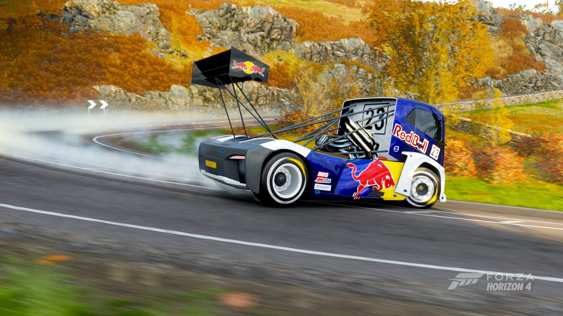 Volvo truck drifting: forza