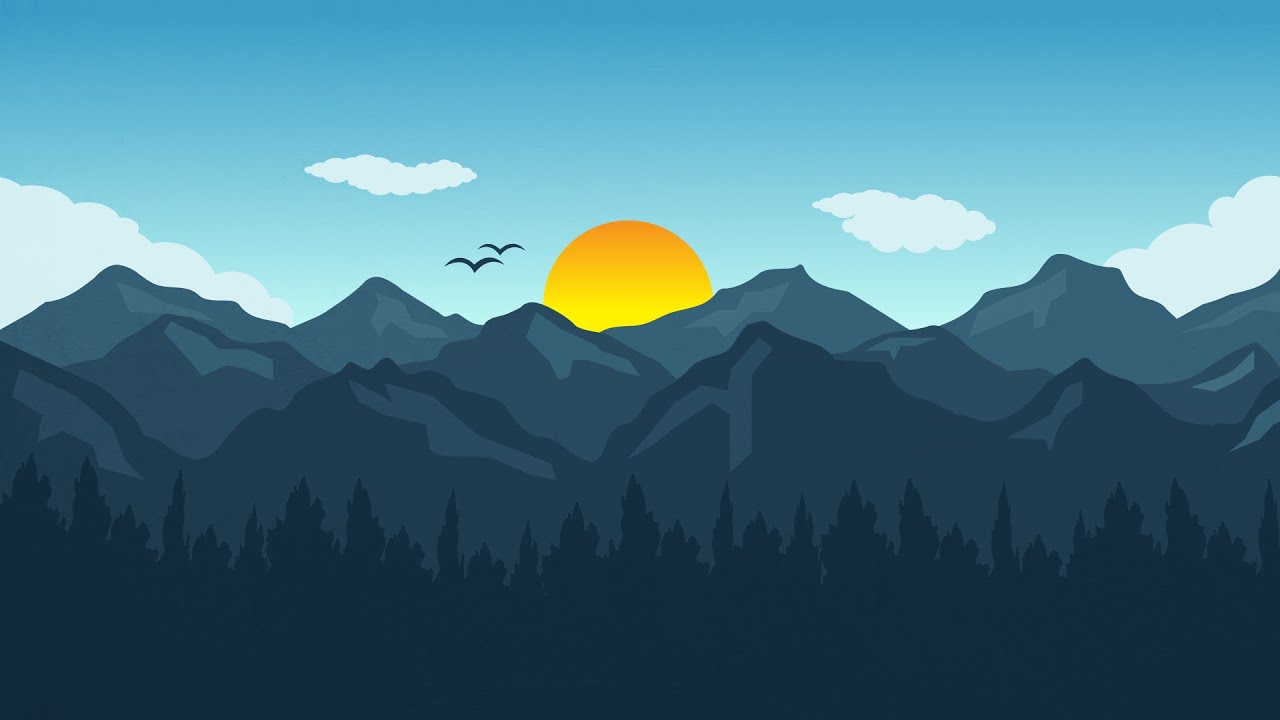Free download Adobe Illustrator CC Tutorial How to design Flat landscape [1280x720] for your Desktop, Mobile & Tablet. Explore Illustrator Wallpaper