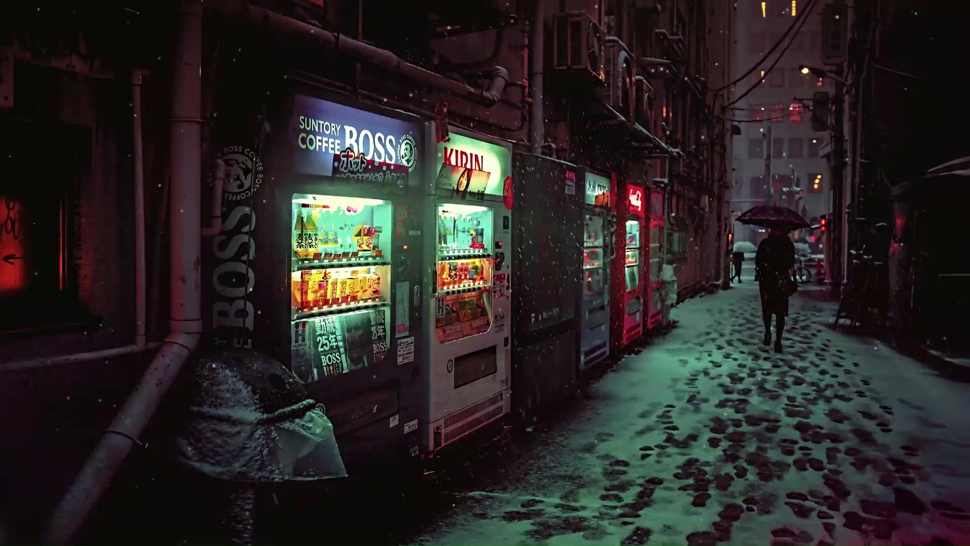 Winter Night Walks In Japan Live Wallpaper