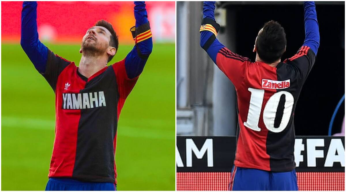 Lionel Messi pays tribute to Diego Maradona in Barcelona's win over Osasuna. Sports News, The Indian Express