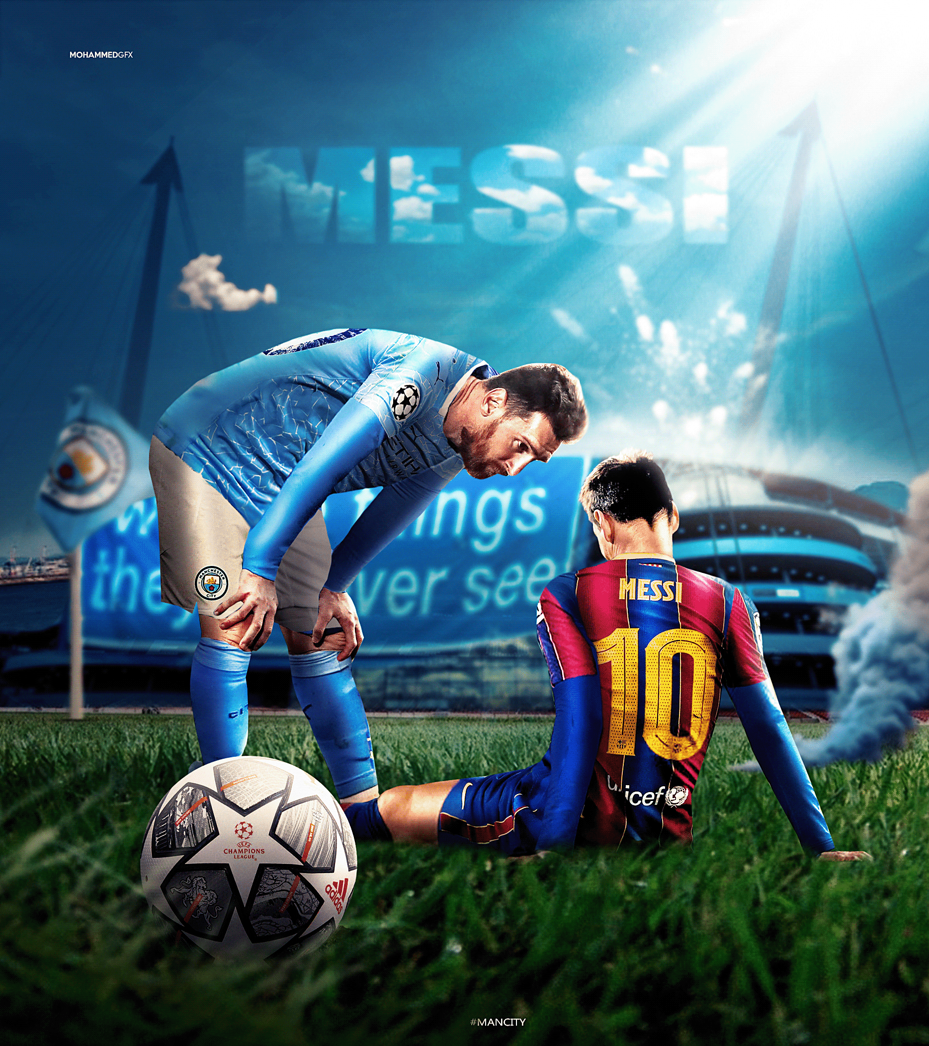 Messi projects. Photo, videos, logos, illustrations and branding