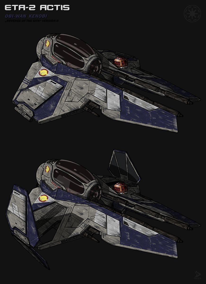 Obi Wan Kenobi's Eta 2 Actis Class Interceptor, By Valdore17. Star Wars Spaceships, Star Wars Ships, Star Wars Image