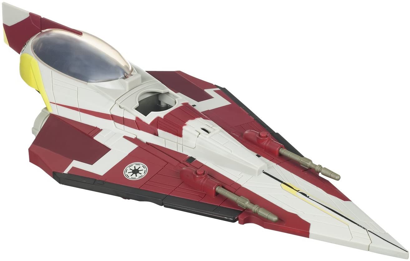 Star Wars Clone Wars Star Fighter Vehicle Wan's Jedi Starfighter: Toys & Games